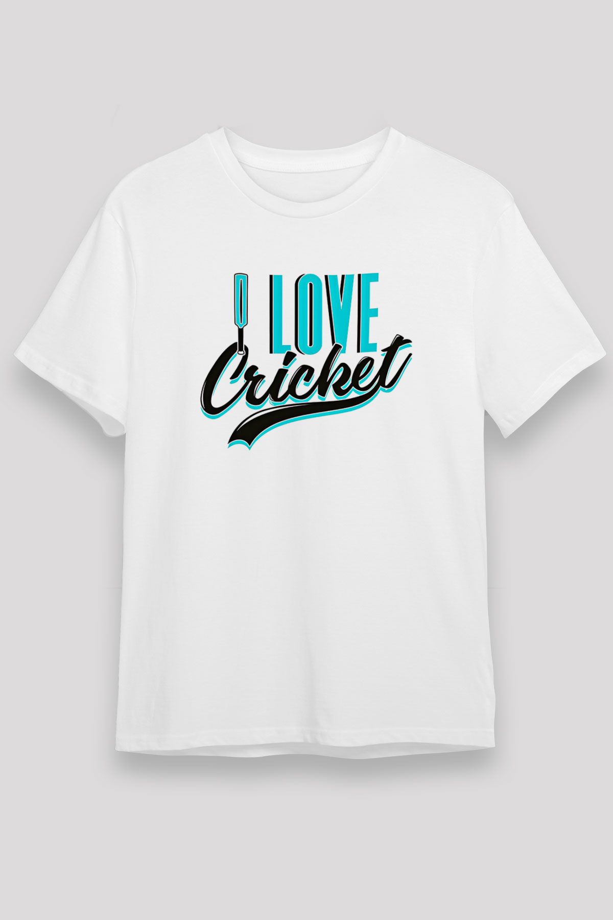 Kriket Baskılı Unisex Beyaz Tişört - Tshirt