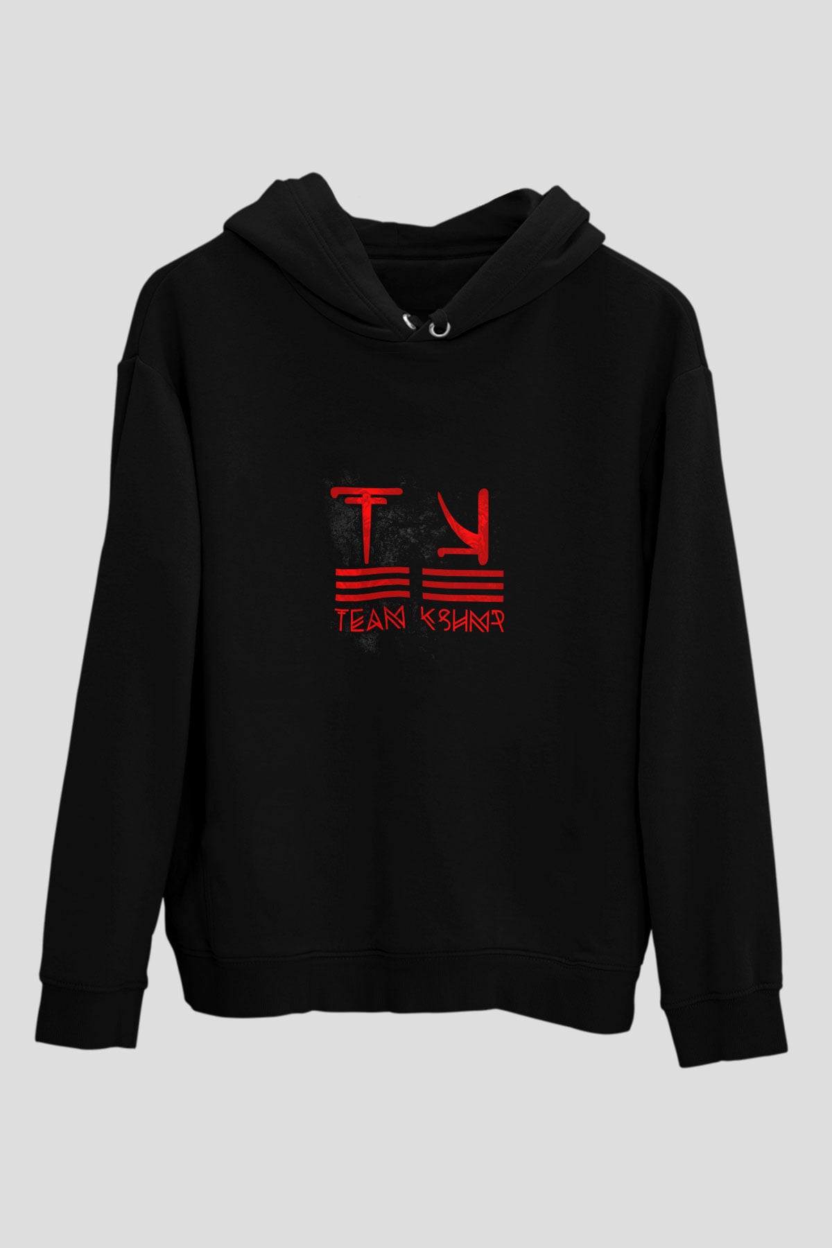 KSHMR Baskılı Unisex Siyah Hoodie