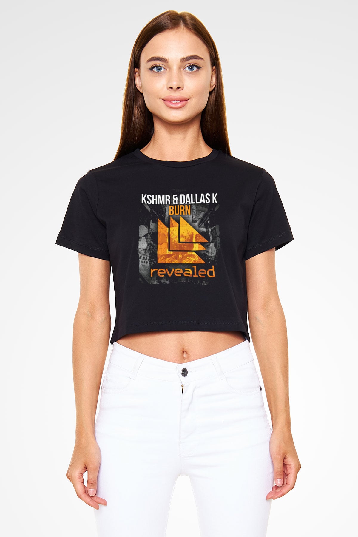 KSHMR Siyah  Crop Top Tişört