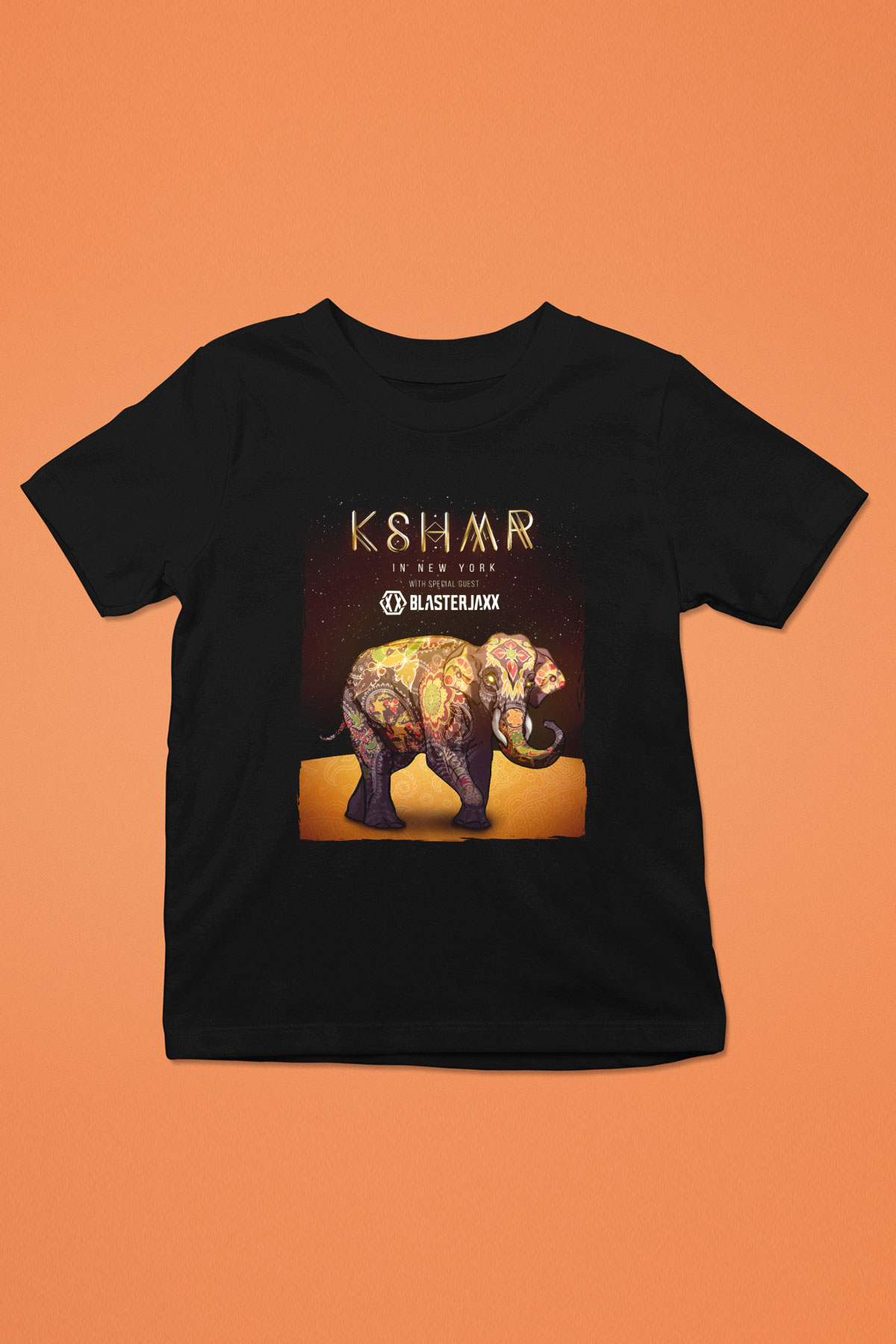 KSHMR Siyah Unisex Çocuk Tişört