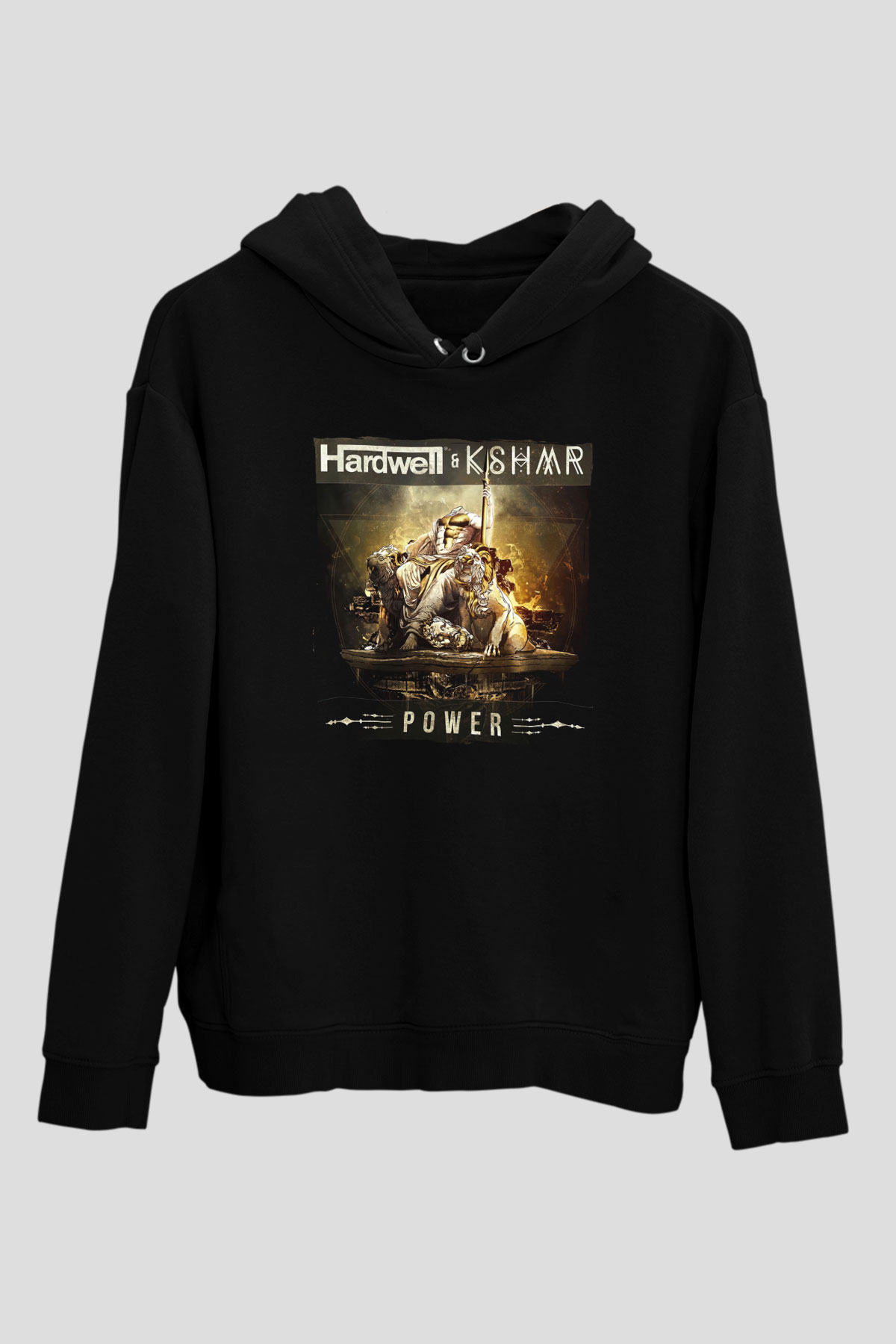 KSHMR Siyah Unisex Kapüşonlu Sweatshirt