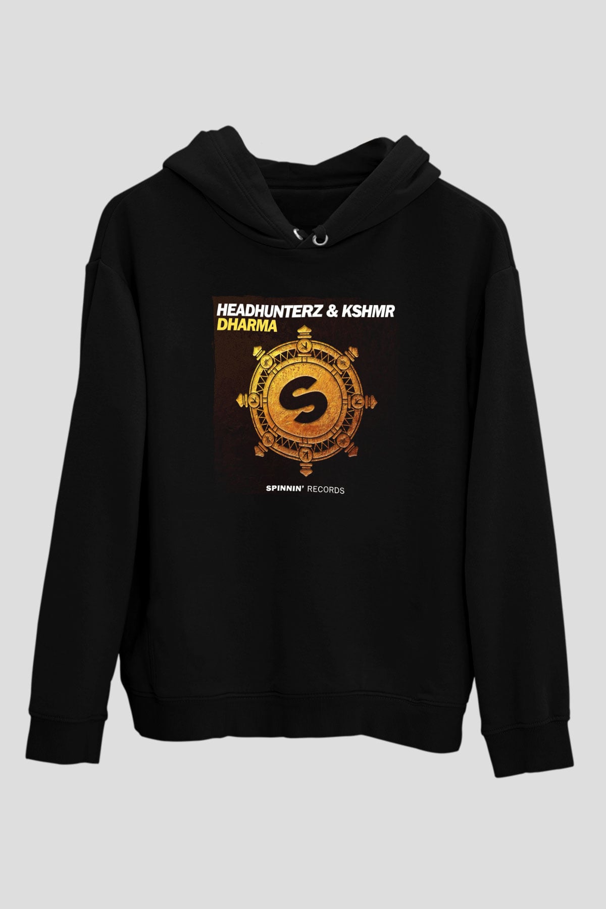 KSHMR Siyah Unisex Kapüşonlu Sweatshirt
