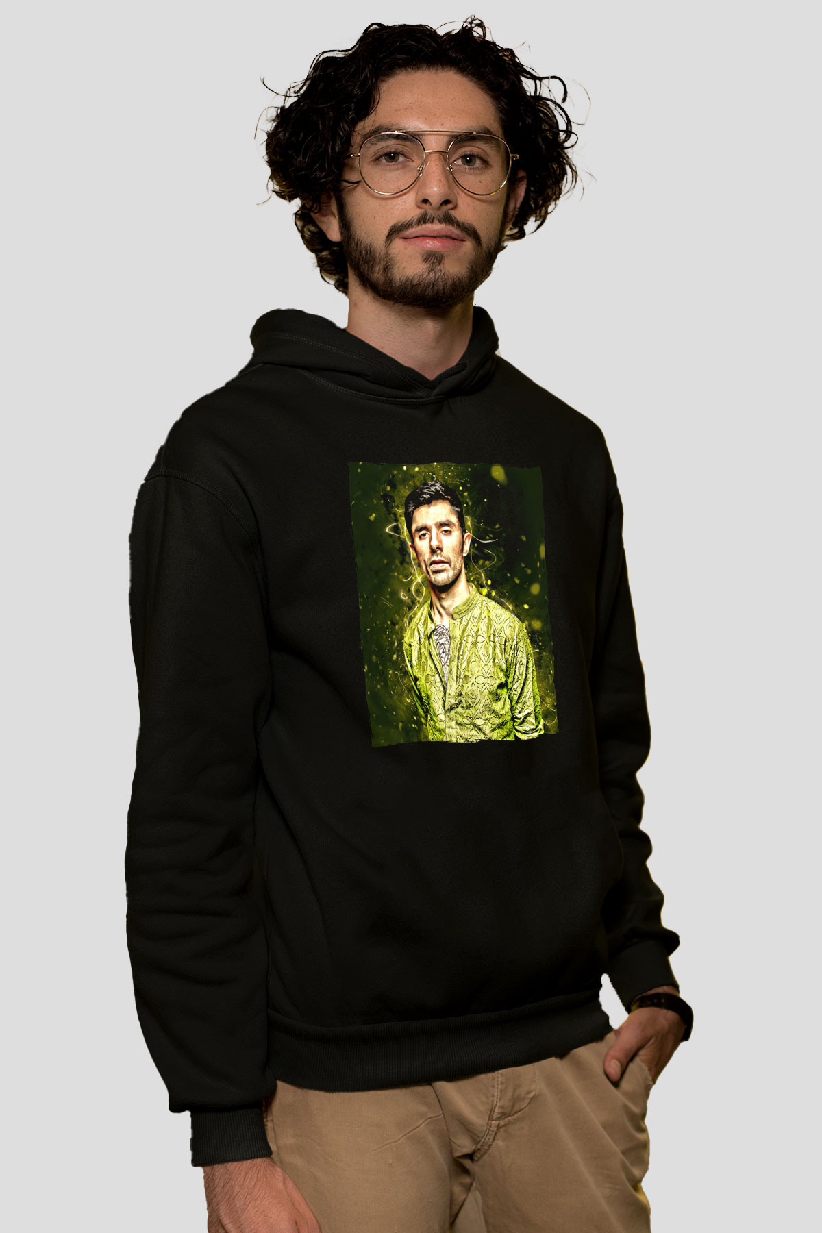 KSHMR Siyah Unisex Kapüşonlu Sweatshirt