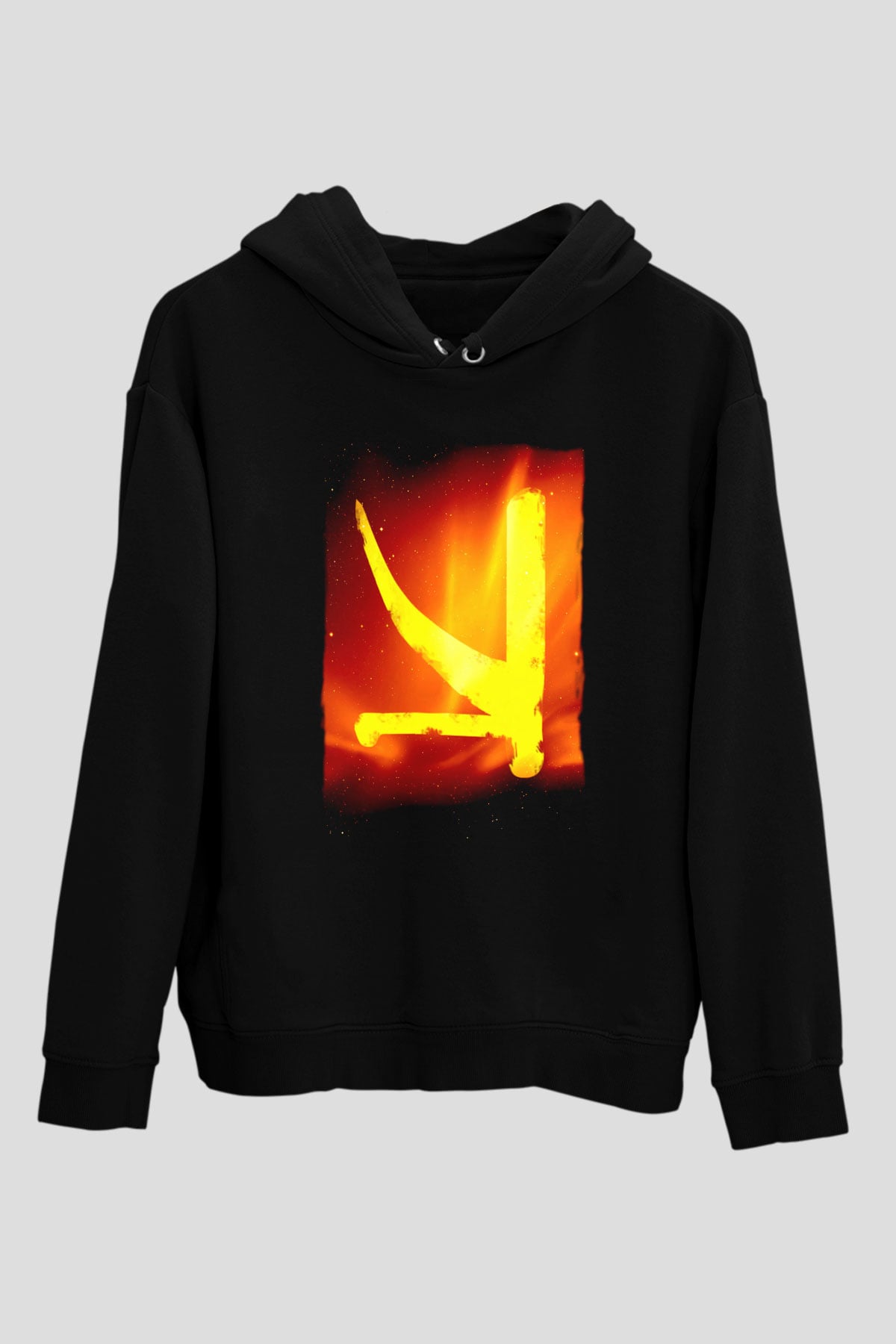 KSHMR Siyah Unisex Kapüşonlu Sweatshirt