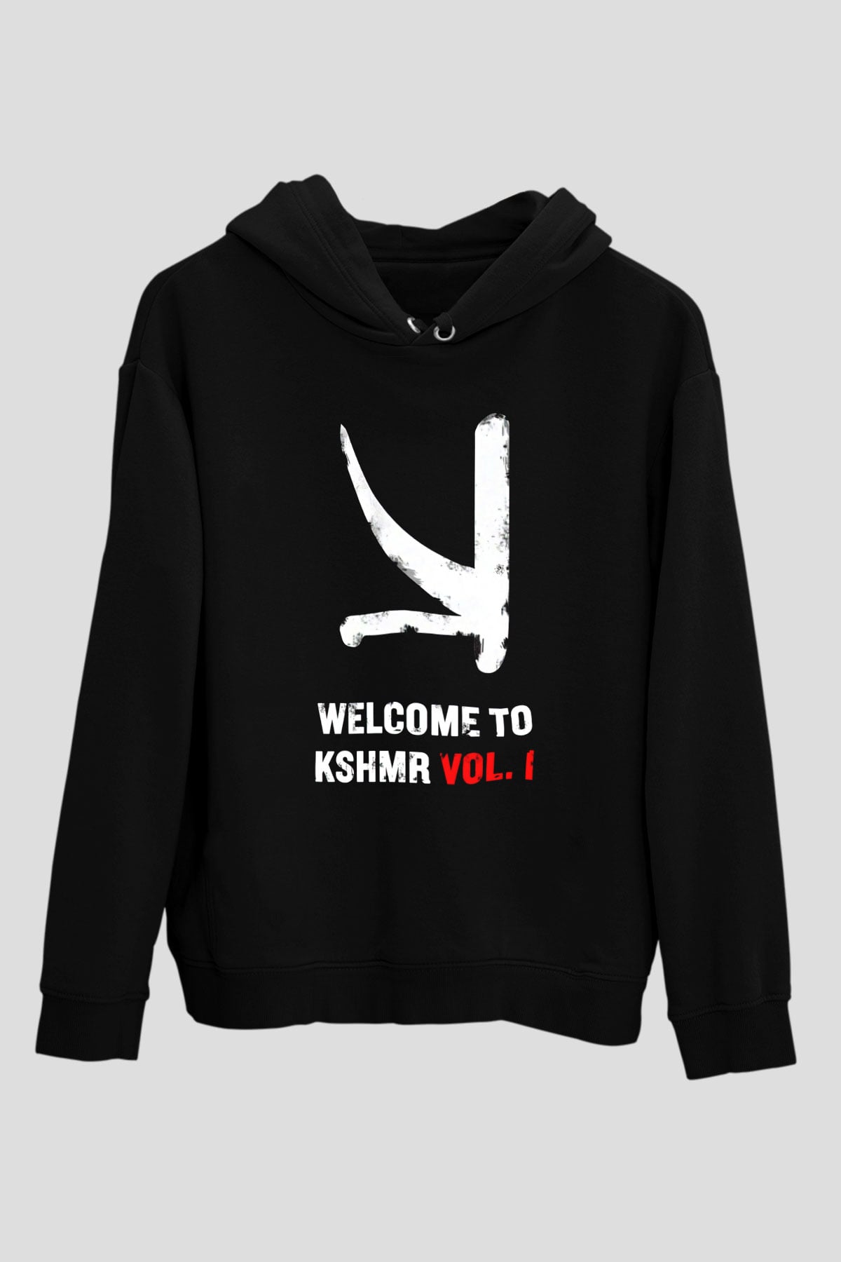 KSHMR Siyah Unisex Kapüşonlu Sweatshirt