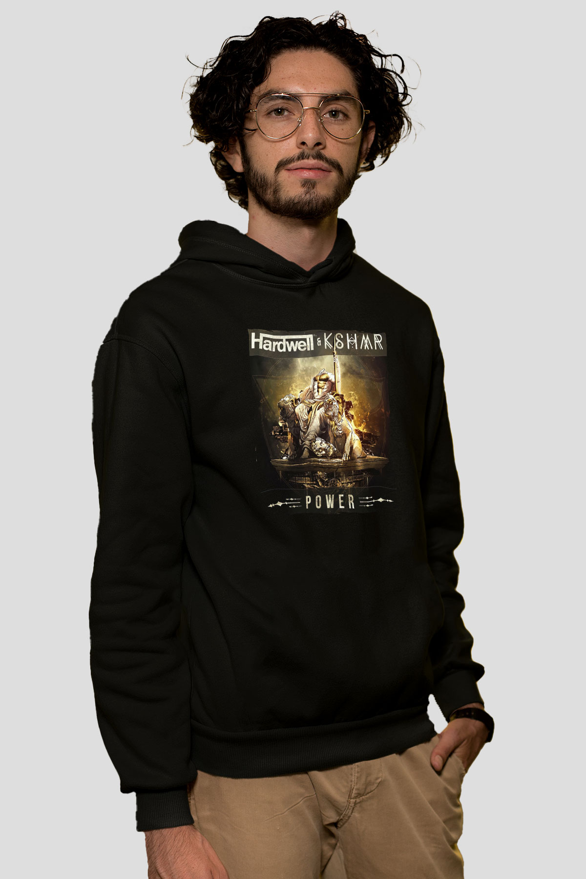 KSHMR Siyah Unisex Kapüşonlu Sweatshirt