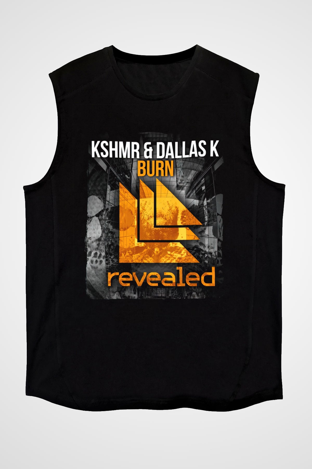 KSHMR Siyah Unisex Kolsuz Tişört