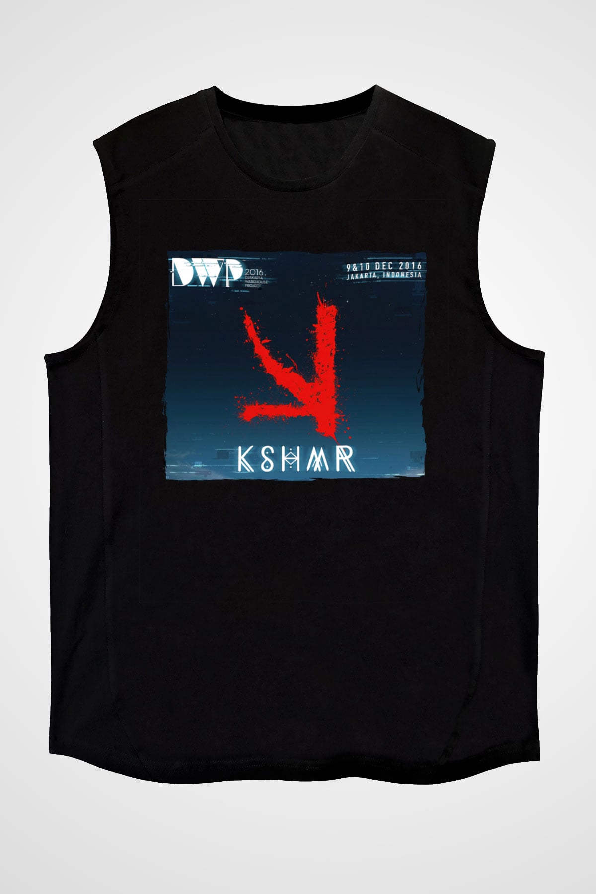 KSHMR Siyah Unisex Kolsuz Tişört