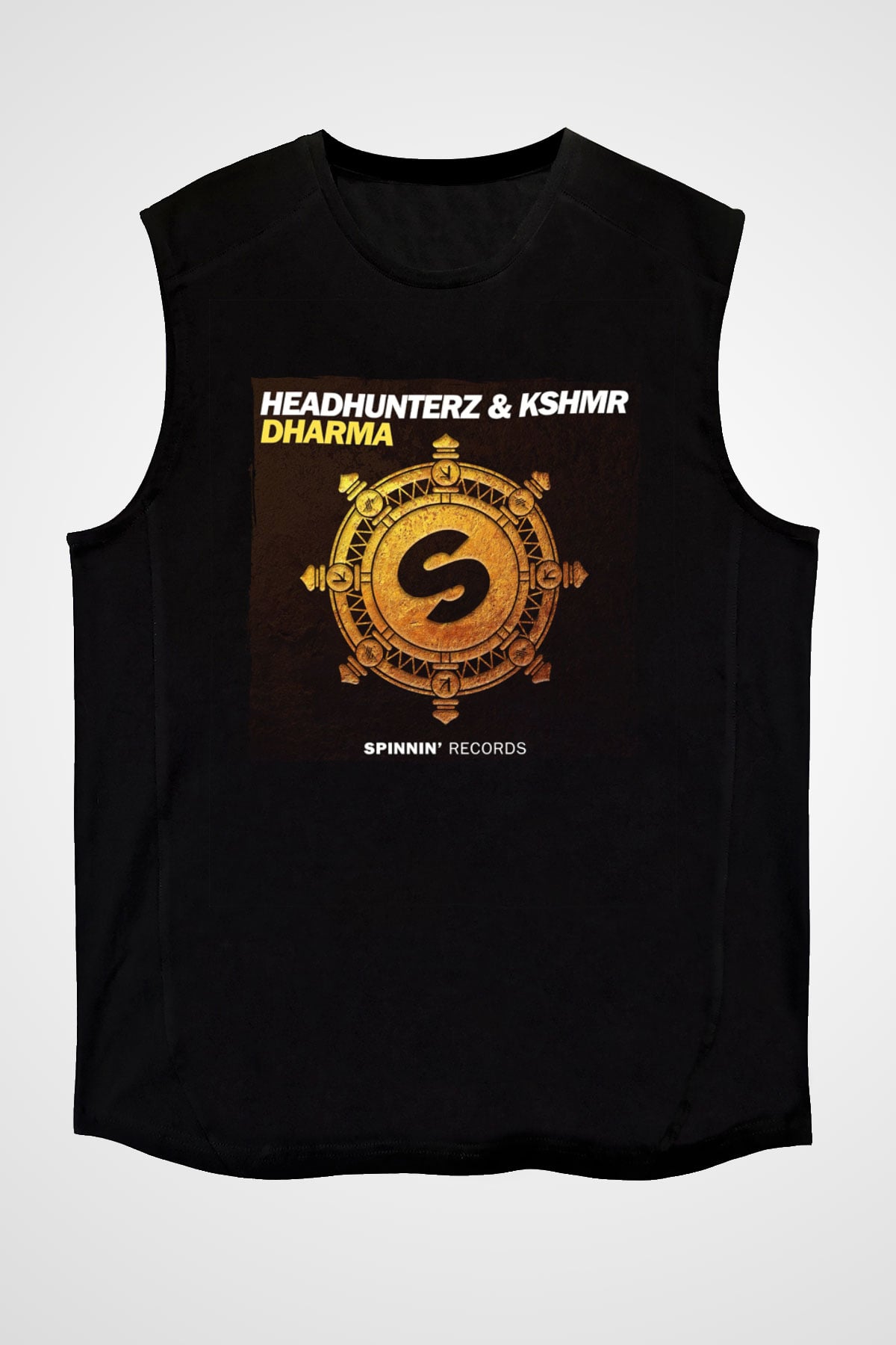 KSHMR Siyah Unisex Kolsuz Tişört