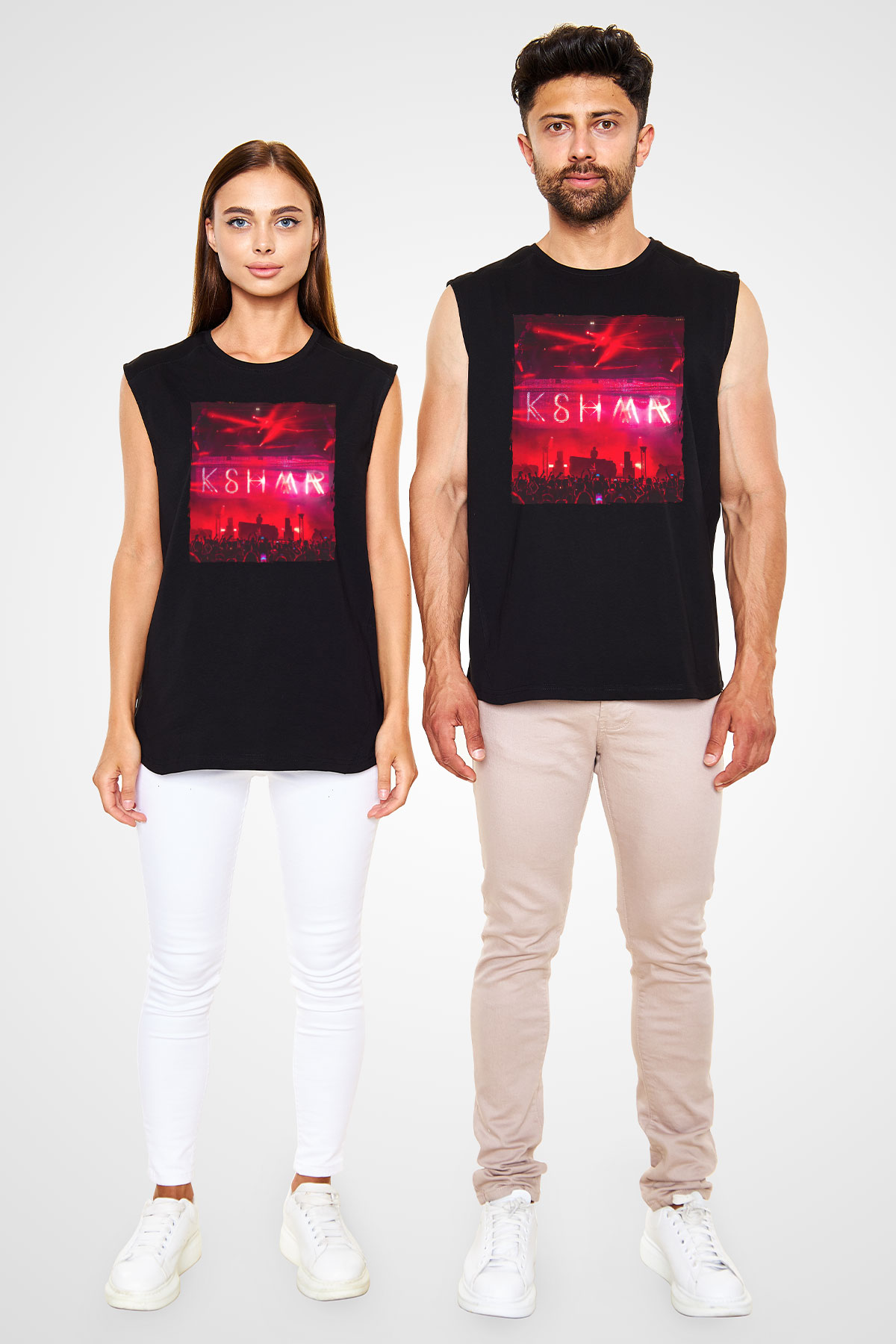 KSHMR Siyah Unisex Kolsuz Tişört