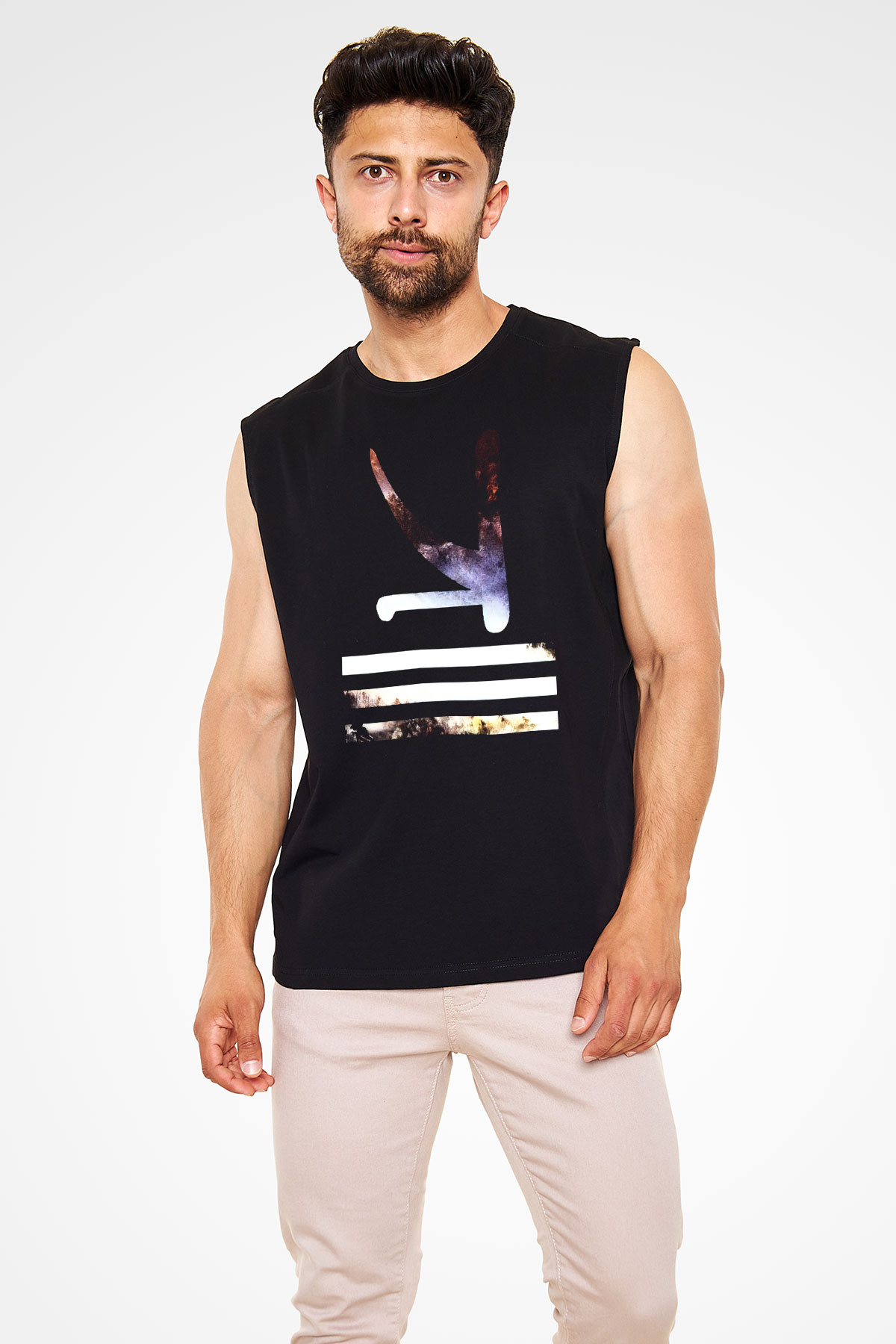 KSHMR Siyah Unisex Kolsuz Tişört