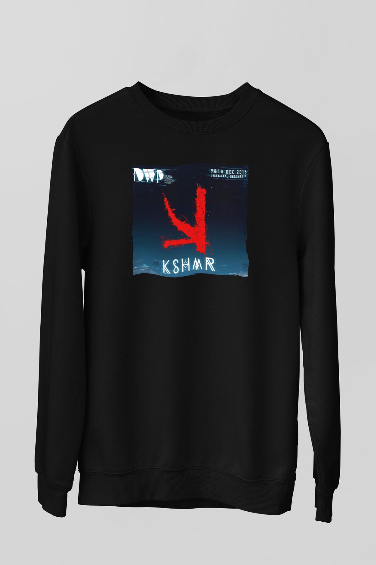 KSHMR Siyah Unisex Sweatshirt