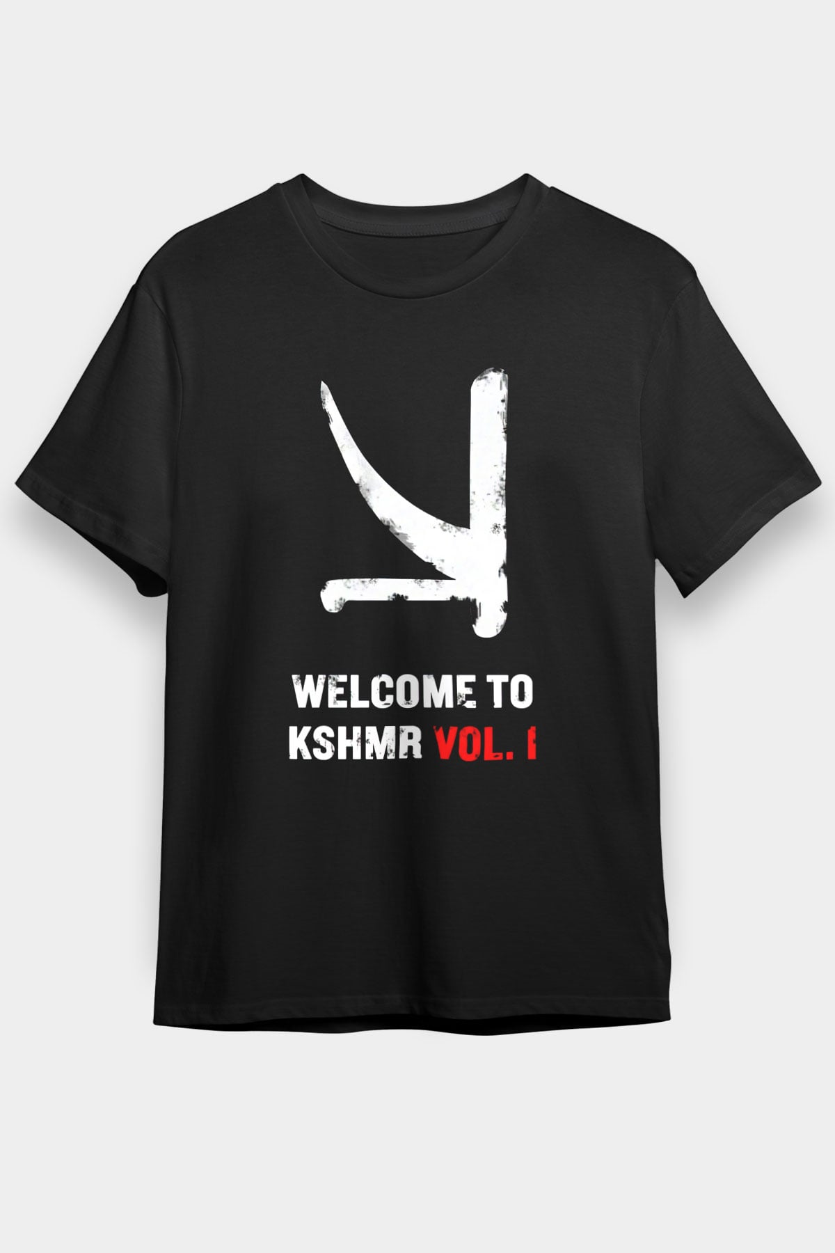 KSHMR Siyah Unisex Tişört T-Shirt - TişörtFabrikası