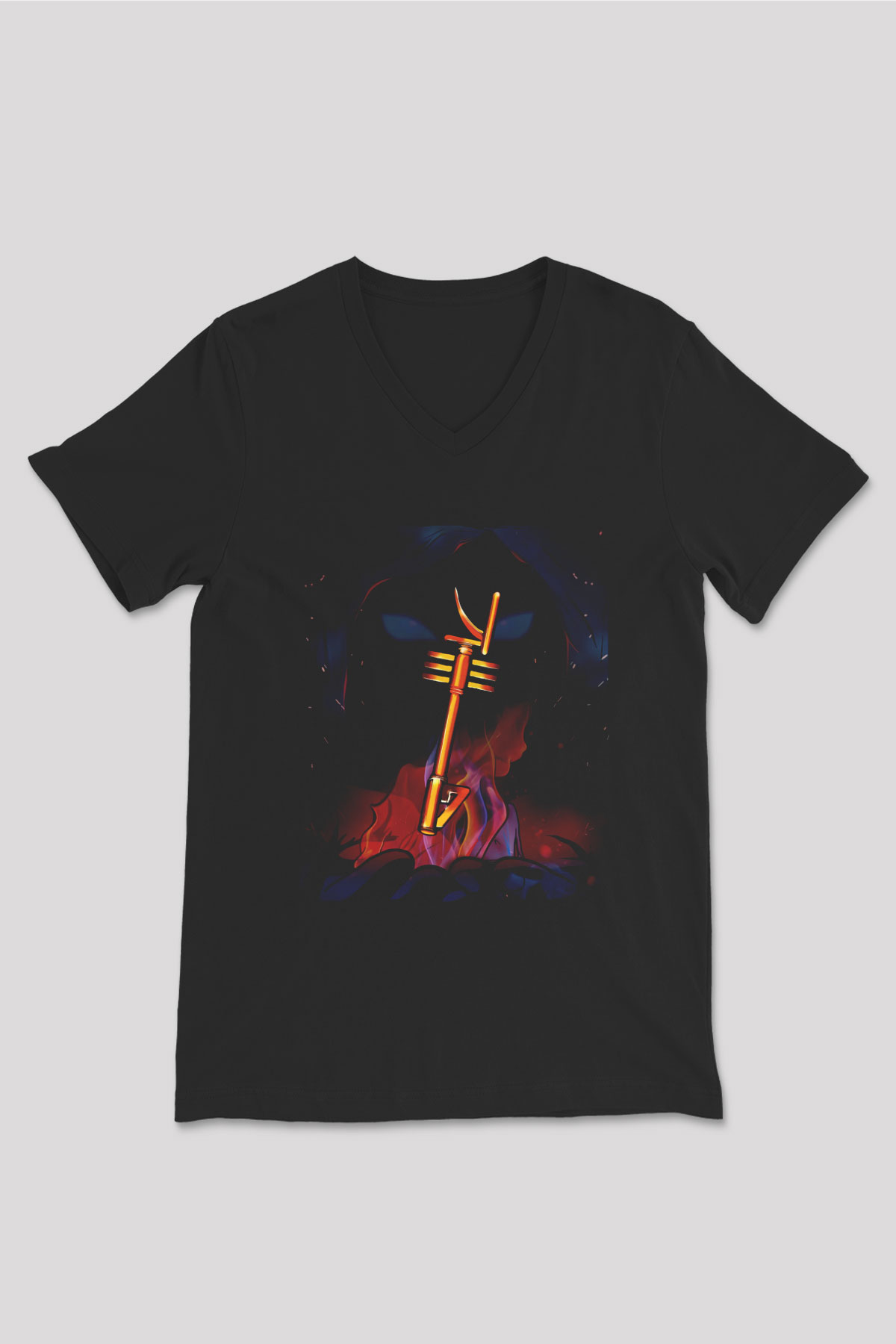 KSHMR Siyah Unisex V Yaka Tişört