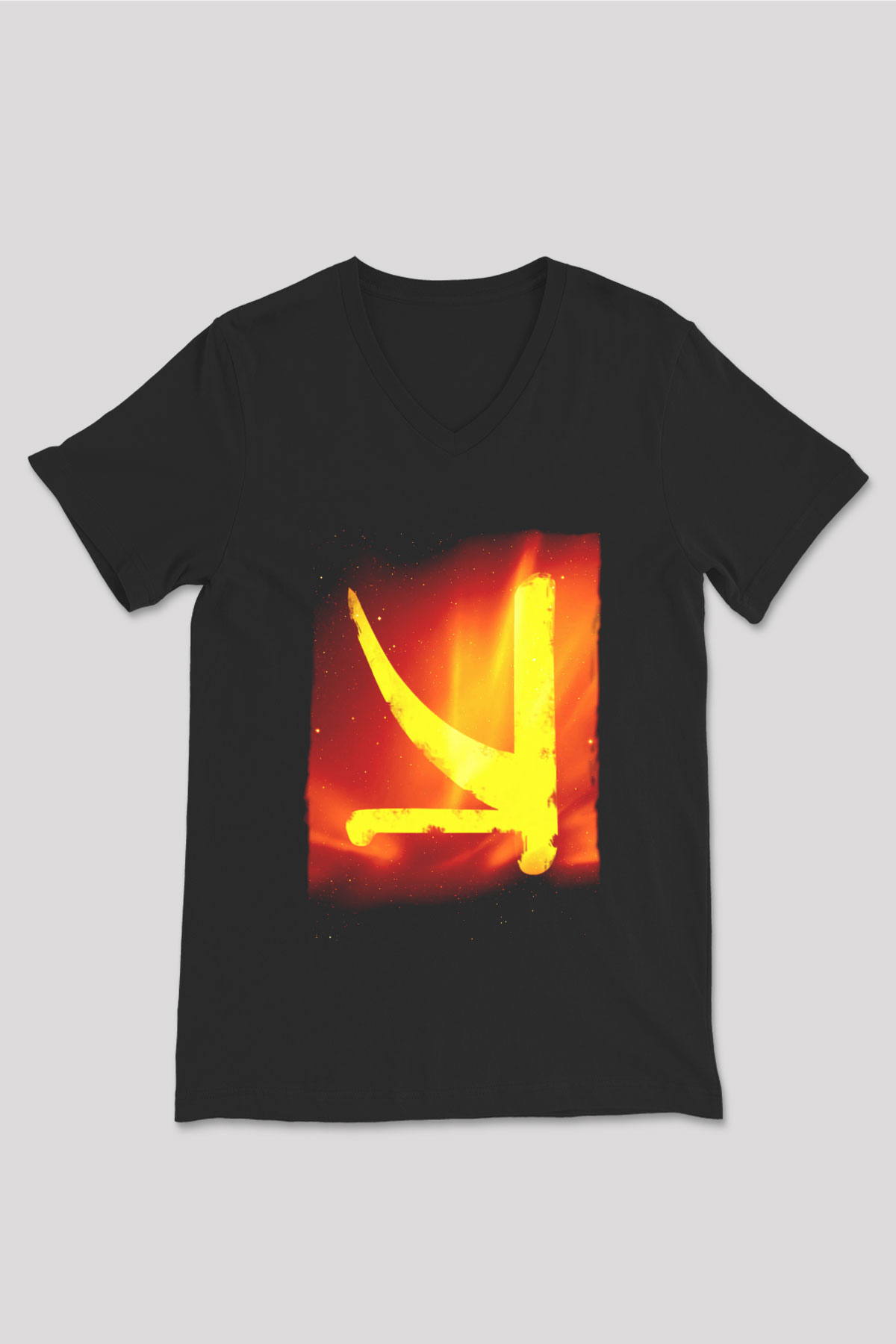 KSHMR Siyah Unisex V Yaka Tişört