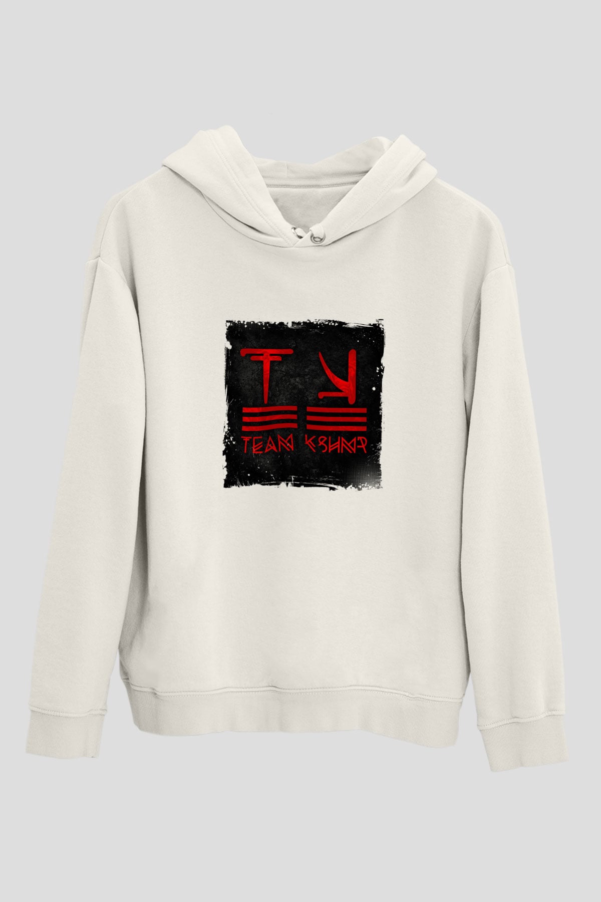 KSHMRBaskılı Beyaz Hoodie