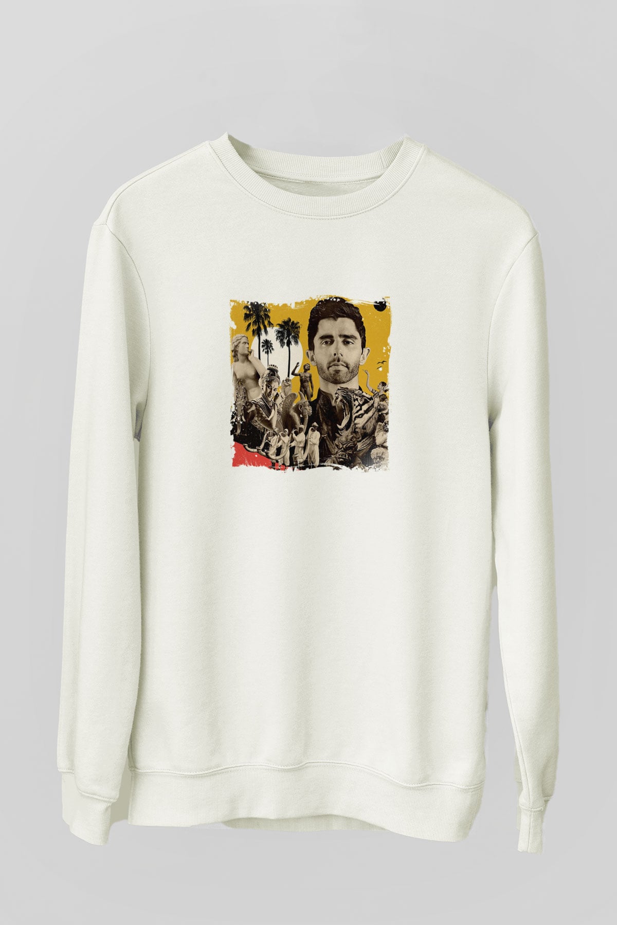 KSHMRBaskılı Beyaz Sweatshirt