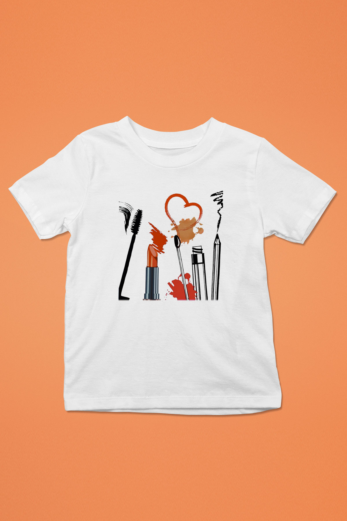 Kuaför Baskılı Beyaz Unisex Çocuk Tişört
