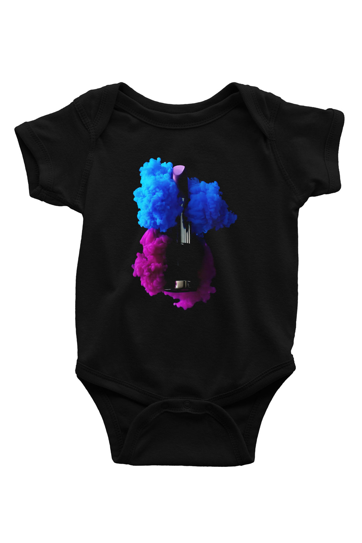 Kuaför Baskılı Siyah Bebek Body - Zıbın