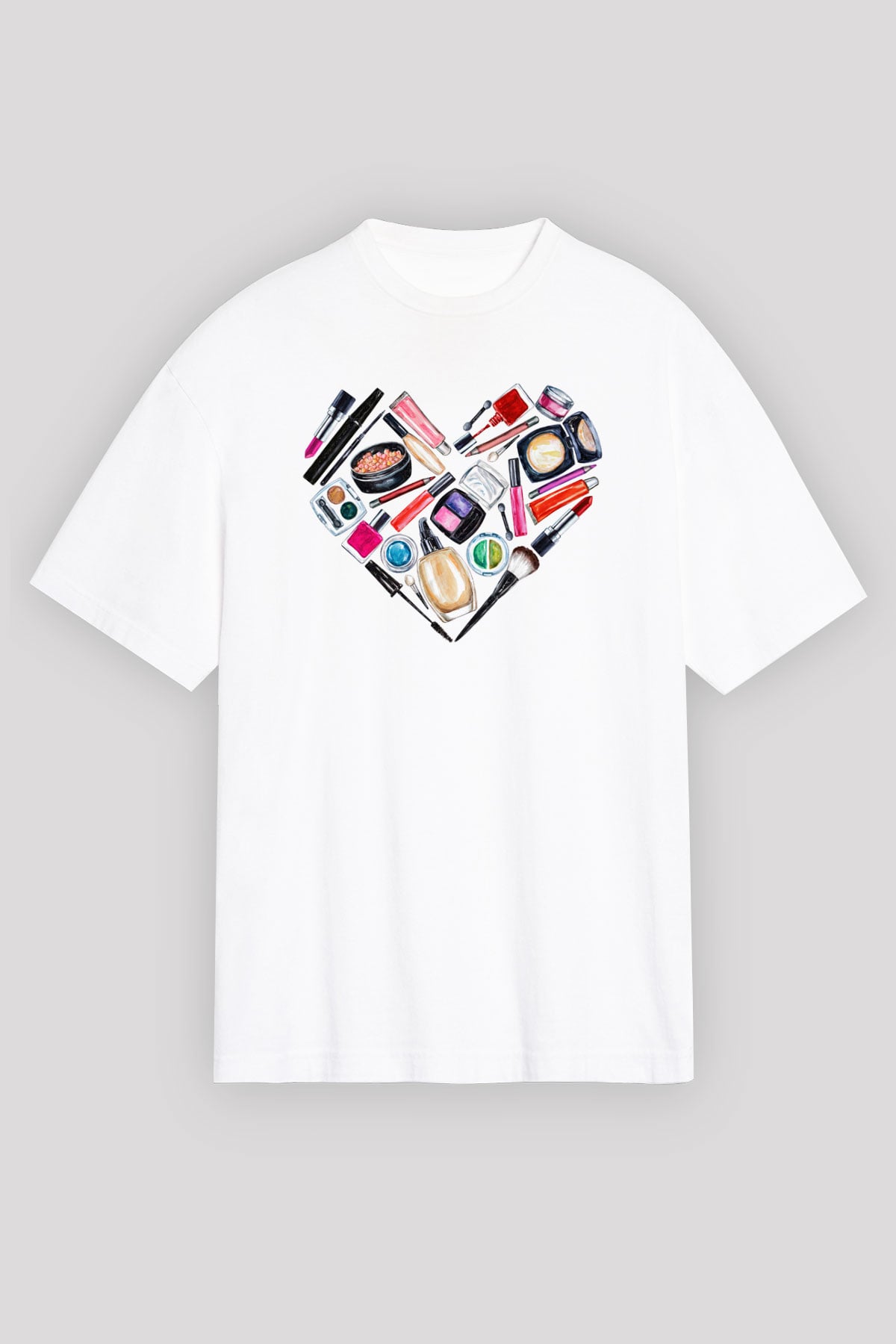 Kuaför Beyaz Unisex Oversize Tişört T-Shirt