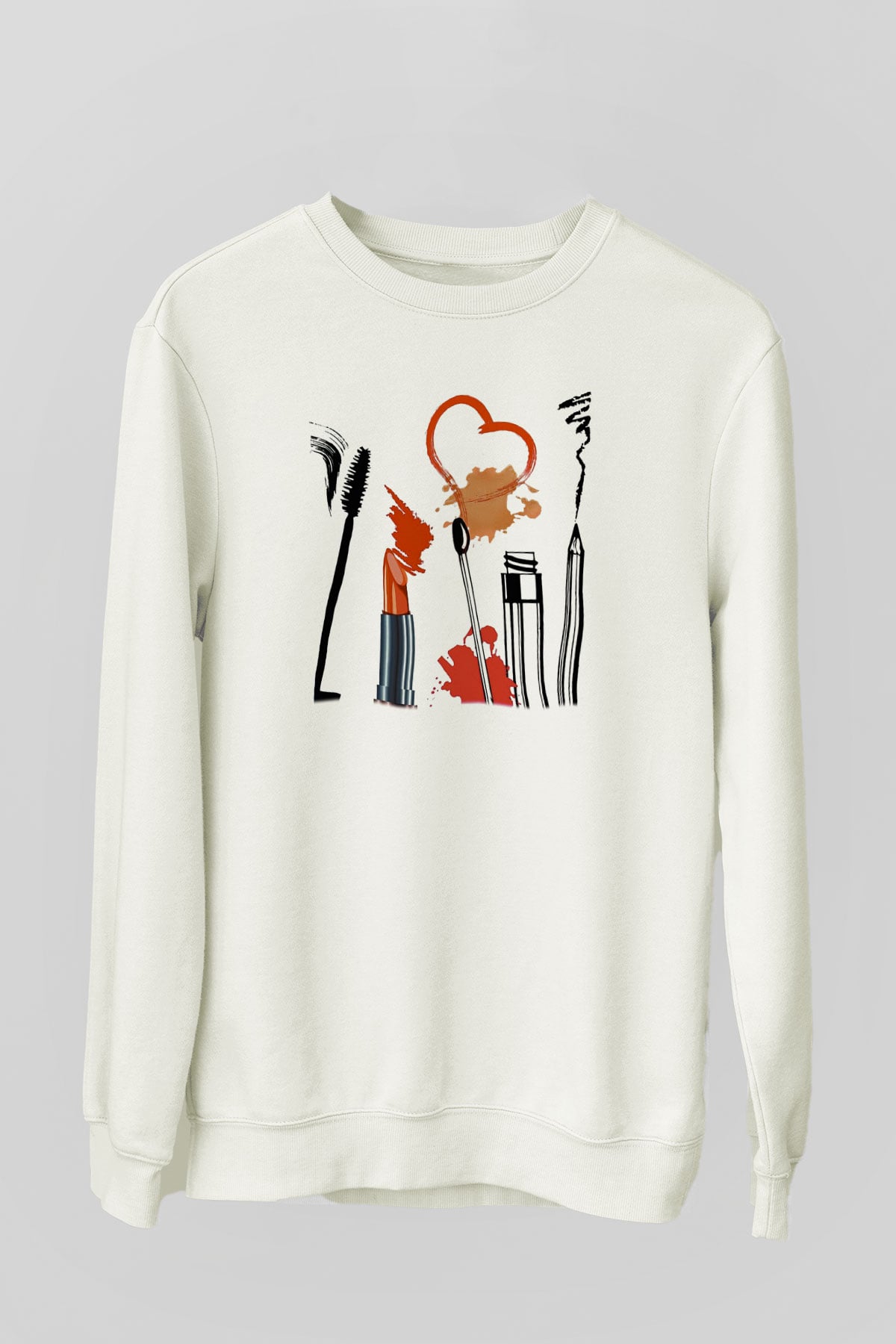 Kuaför Beyaz Unisex Sweatshirt