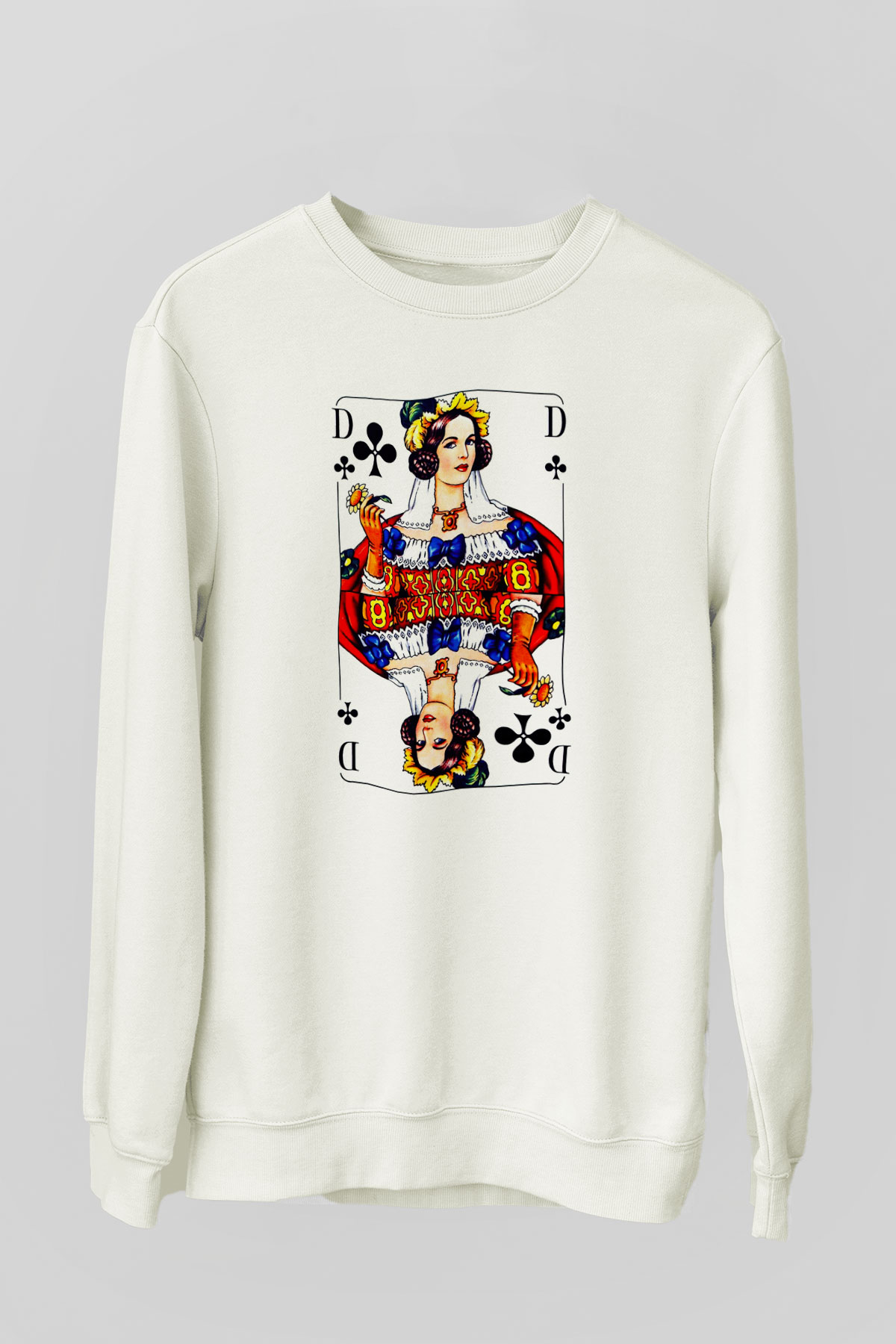 Kumarbaz Beyaz Unisex Sweatshirt