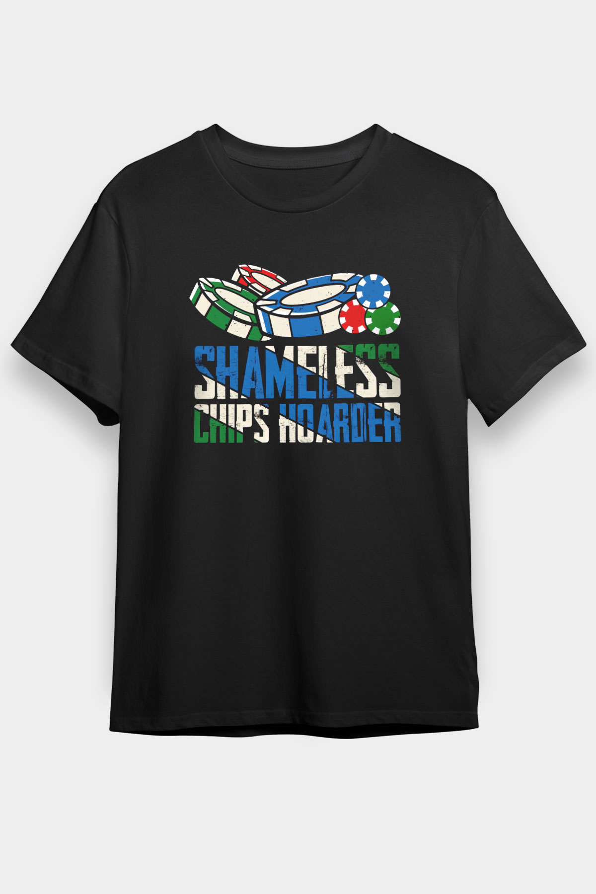 Kumarbaz Siyah Unisex Tişört T-Shirt - TişörtFabrikası