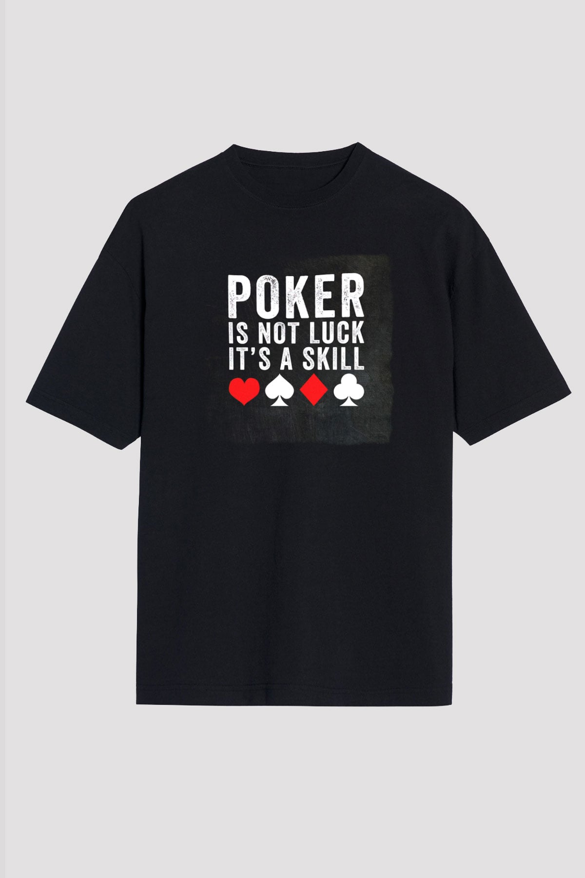 Kumarbaz Siyah Unisex Tişört T-Shirt - TişörtFabrikası