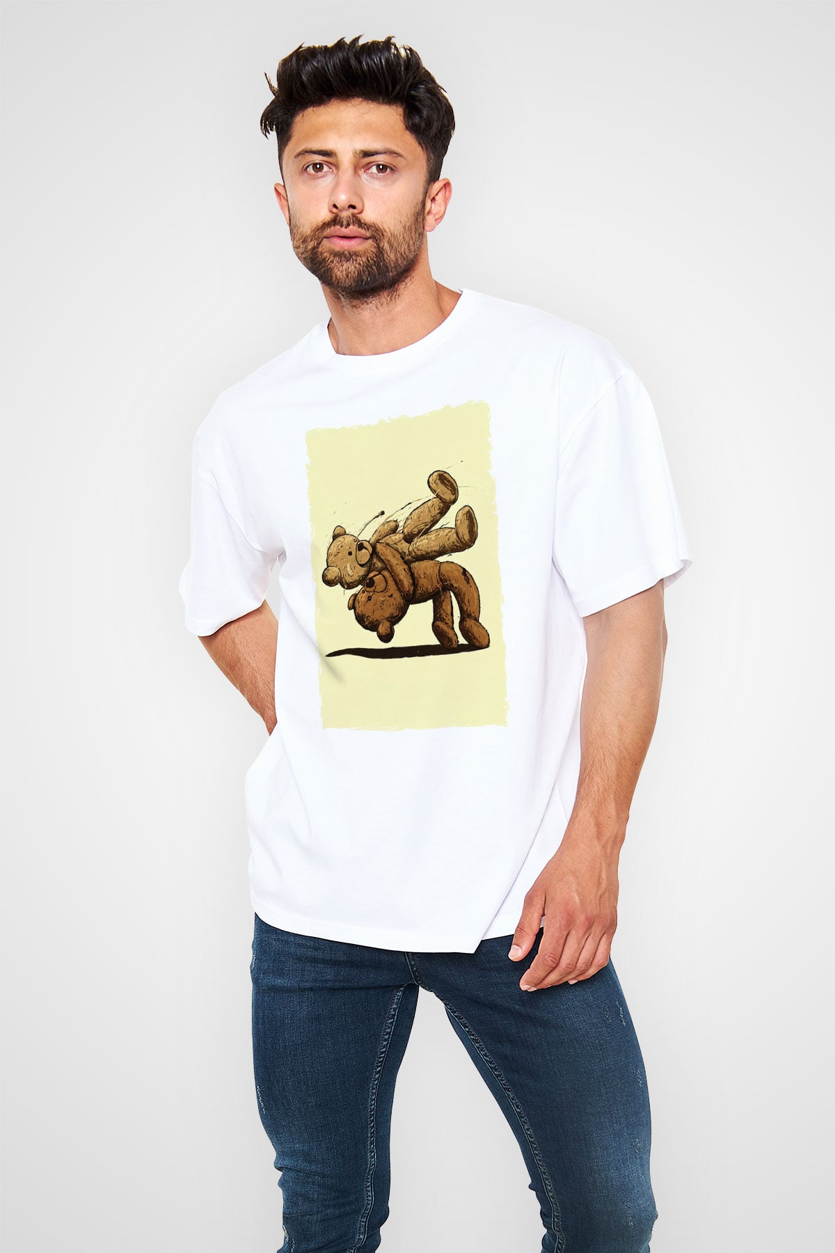 Künde Baskılı Unisex Beyaz Tişört
