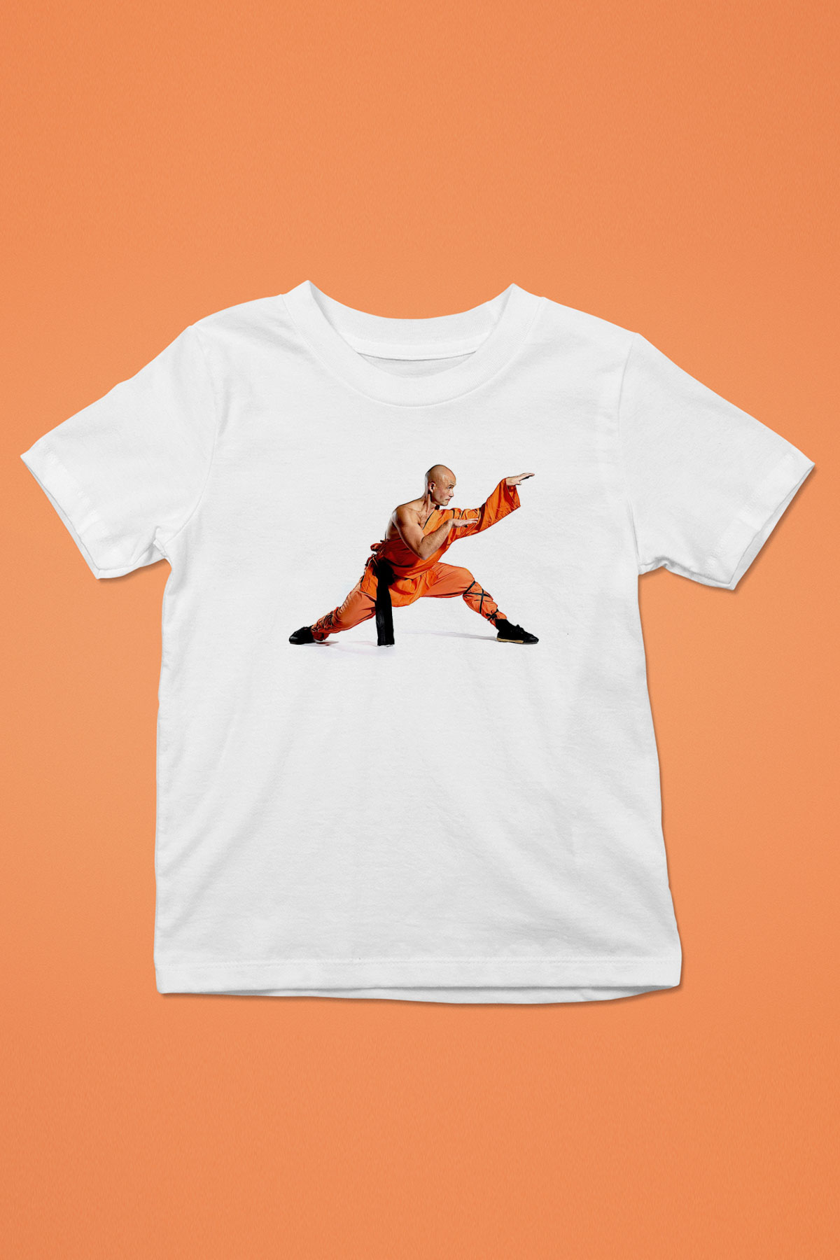Kung Fu Beyaz Unisex Çocuk Tişört