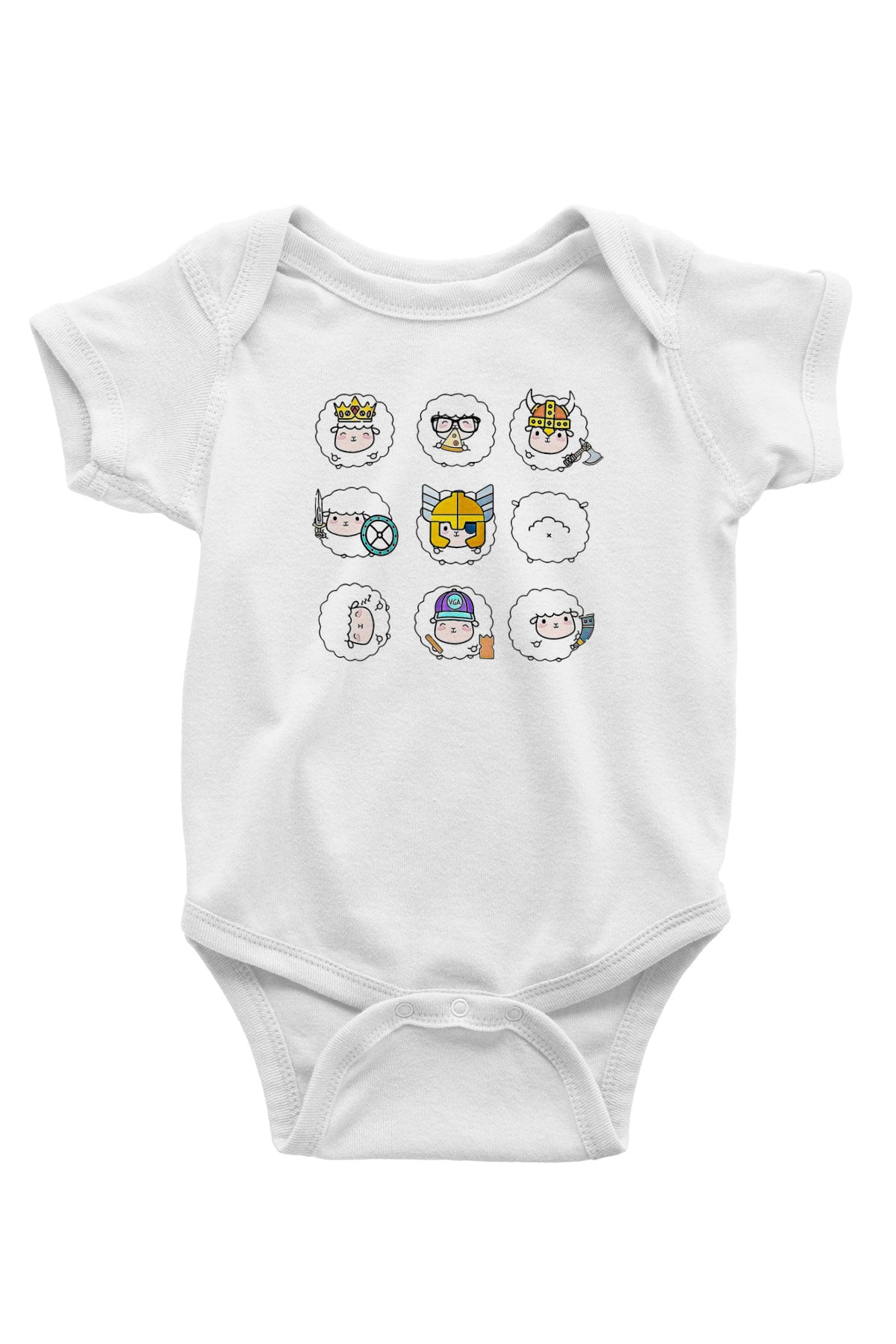 Kurban Bayramı Baskılı Beyaz Unisex Bebek Body - Zıbın