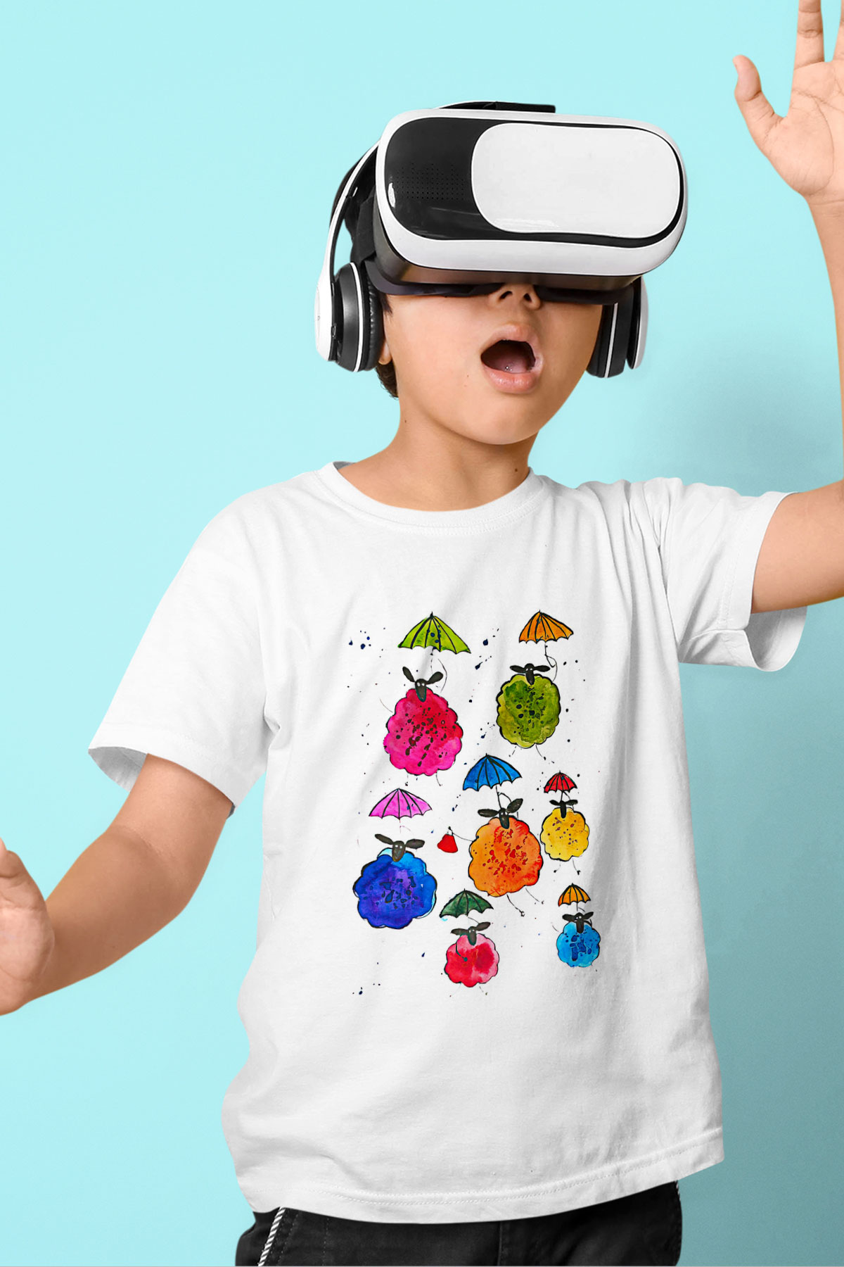Kurban Bayramı Baskılı Beyaz Unisex Beyaz Çocuk Tişört - Tshirt