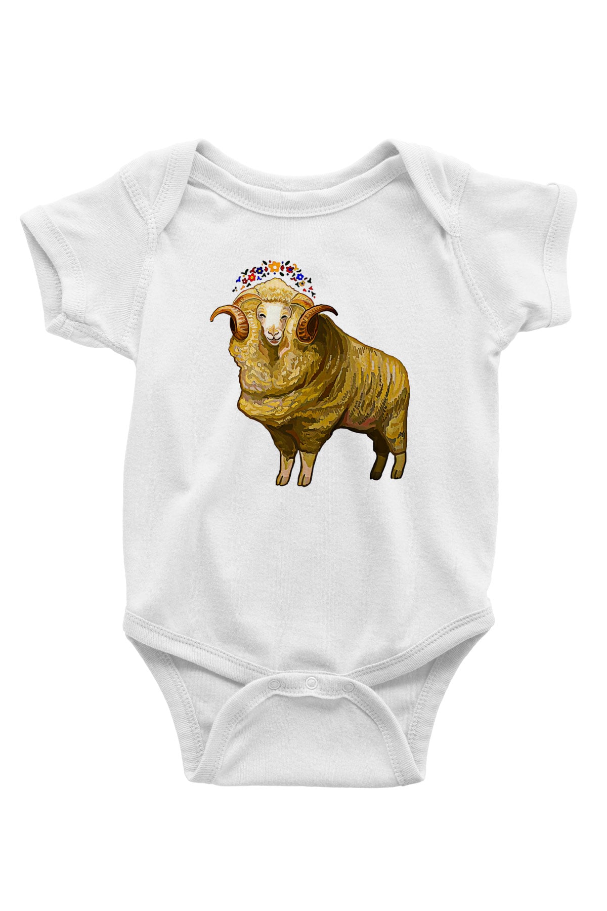 Kurban Bayramı Baskılı Beyaz Unisex Bebek Body - Zıbın