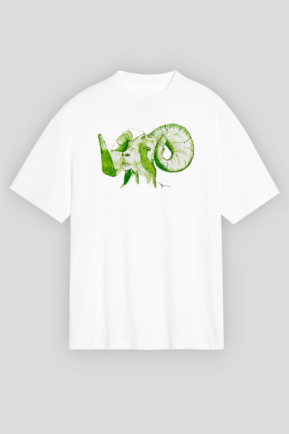 Kurban Bayramı Baskılı Beyaz Unisex Oversize Tişört - Tshirt