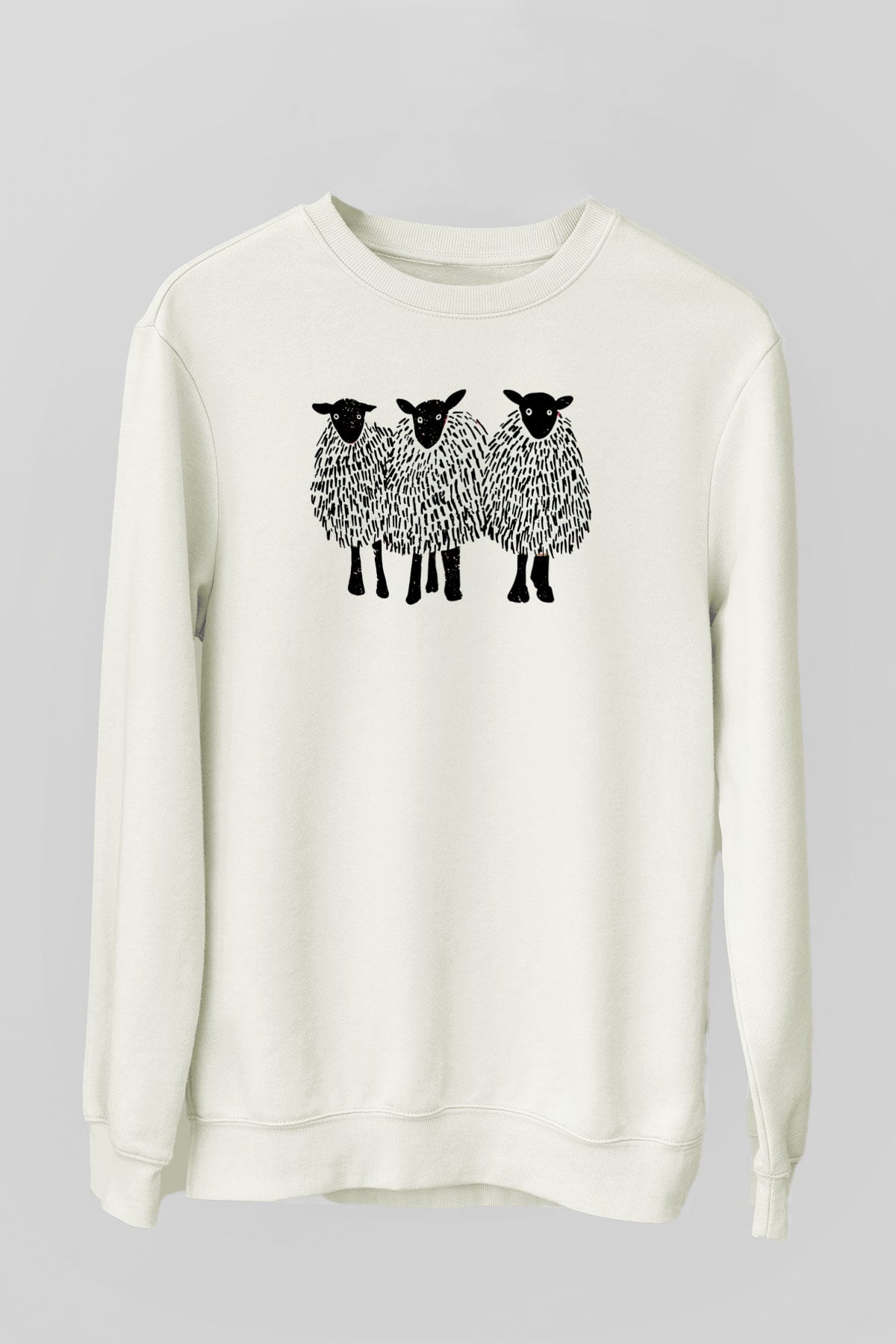 Kurban Bayramı Baskılı Beyaz Unisex Sweatshirt