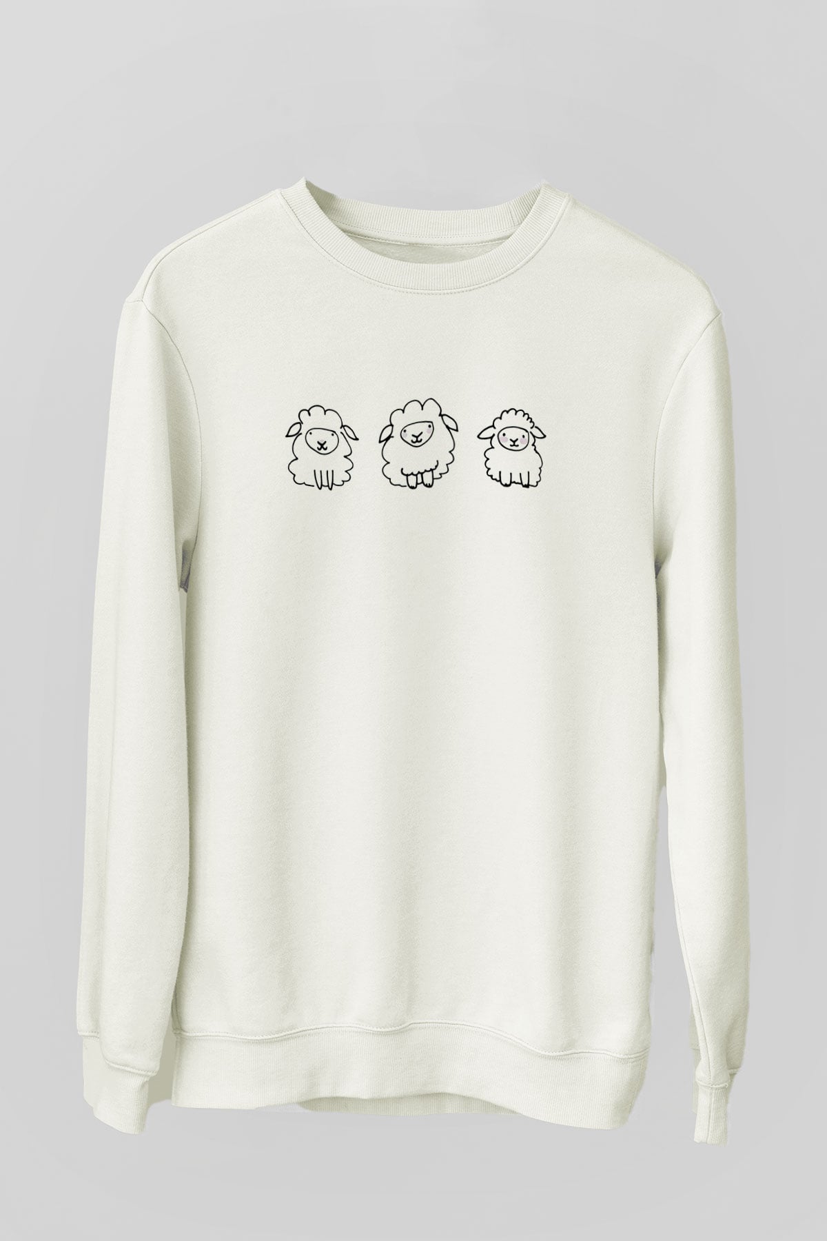 Kurban Bayramı Baskılı Beyaz Unisex Sweatshirt