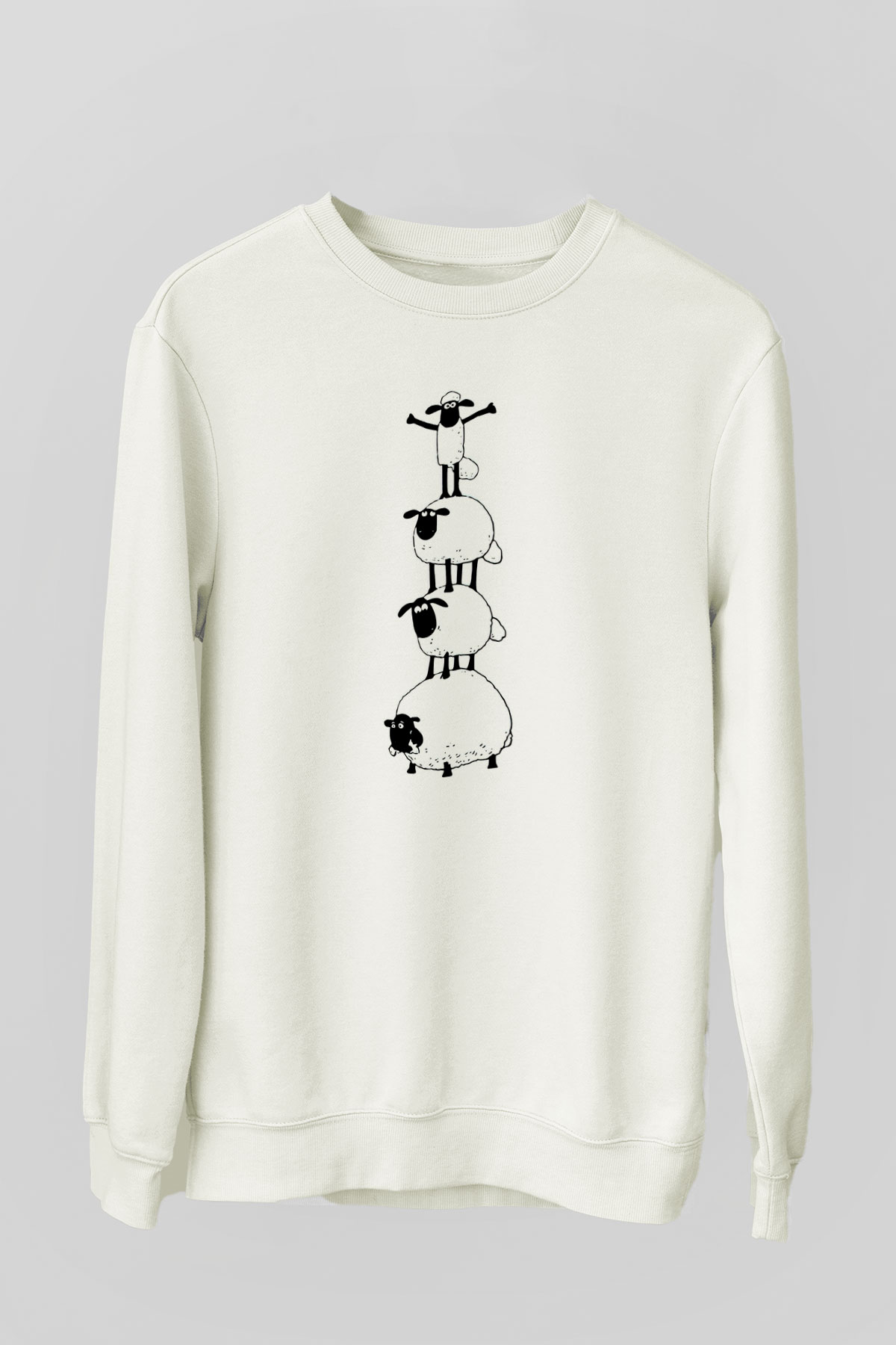 Kurban Bayramı Baskılı Beyaz Unisex Sweatshirt