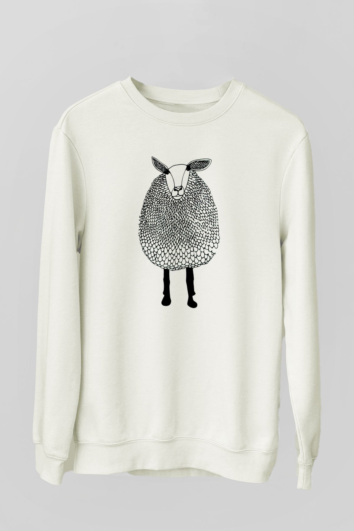 Kurban Bayramı Baskılı Beyaz Unisex Sweatshirt