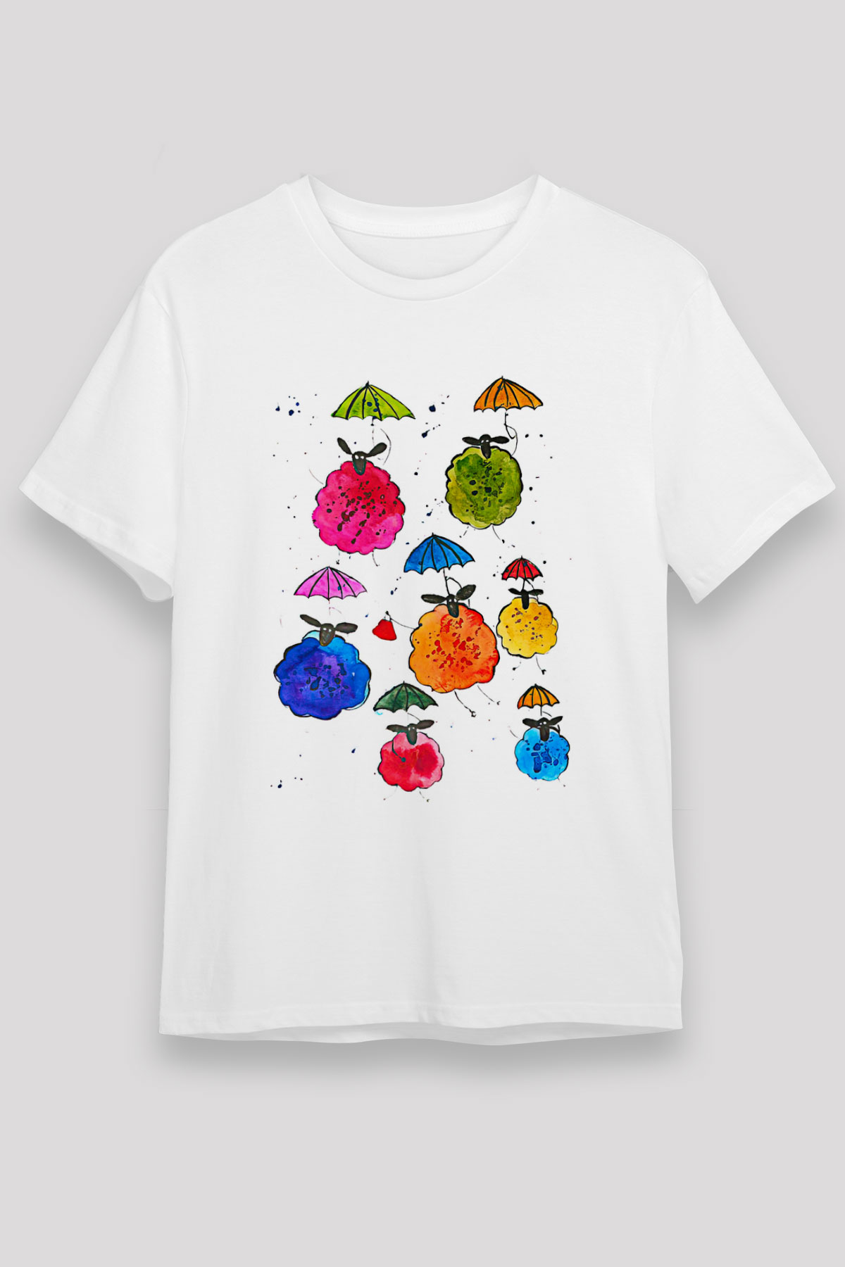 Kurban Bayramı Baskılı Unisex Beyaz Tişört - Tshirt