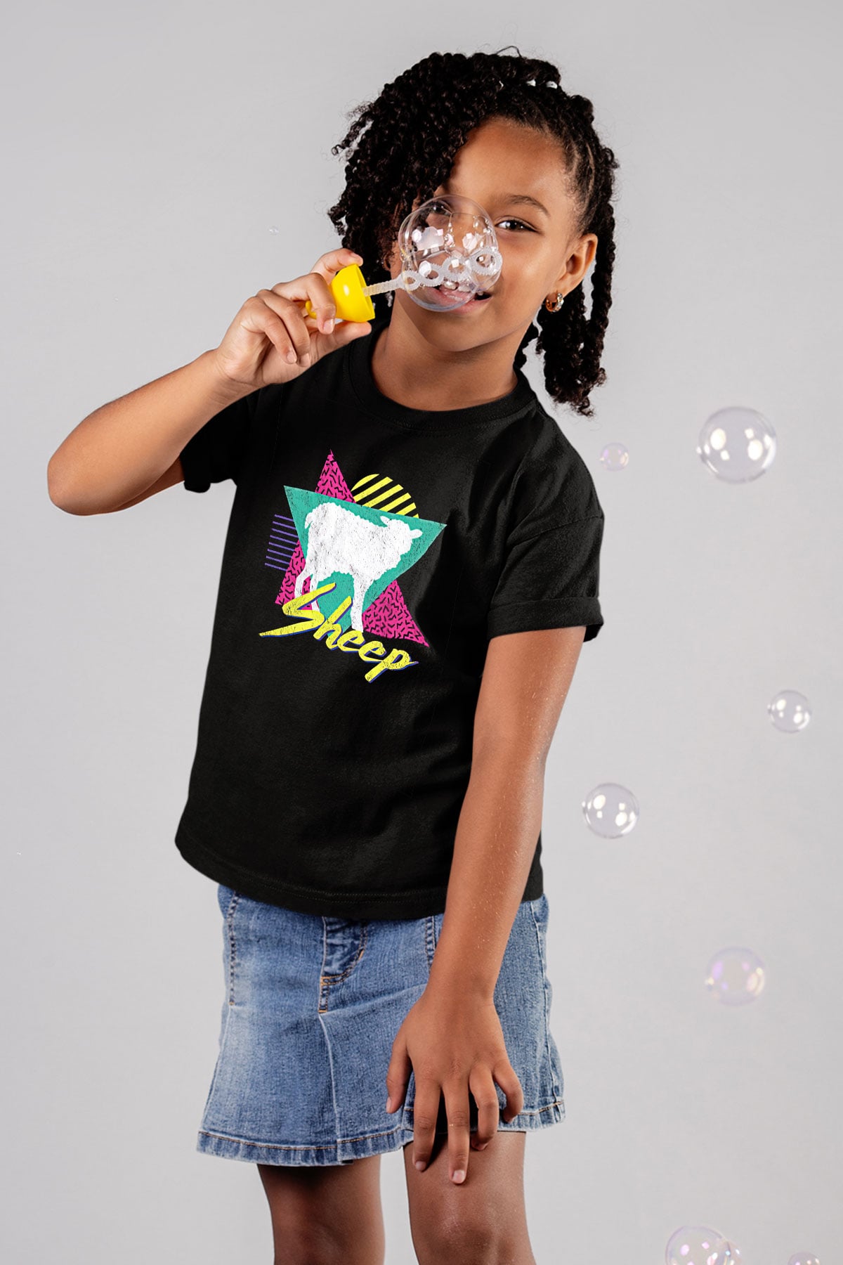 Kurban Bayramı Baskılı Unisex Siyah Çocuk Tişört - Tshirt