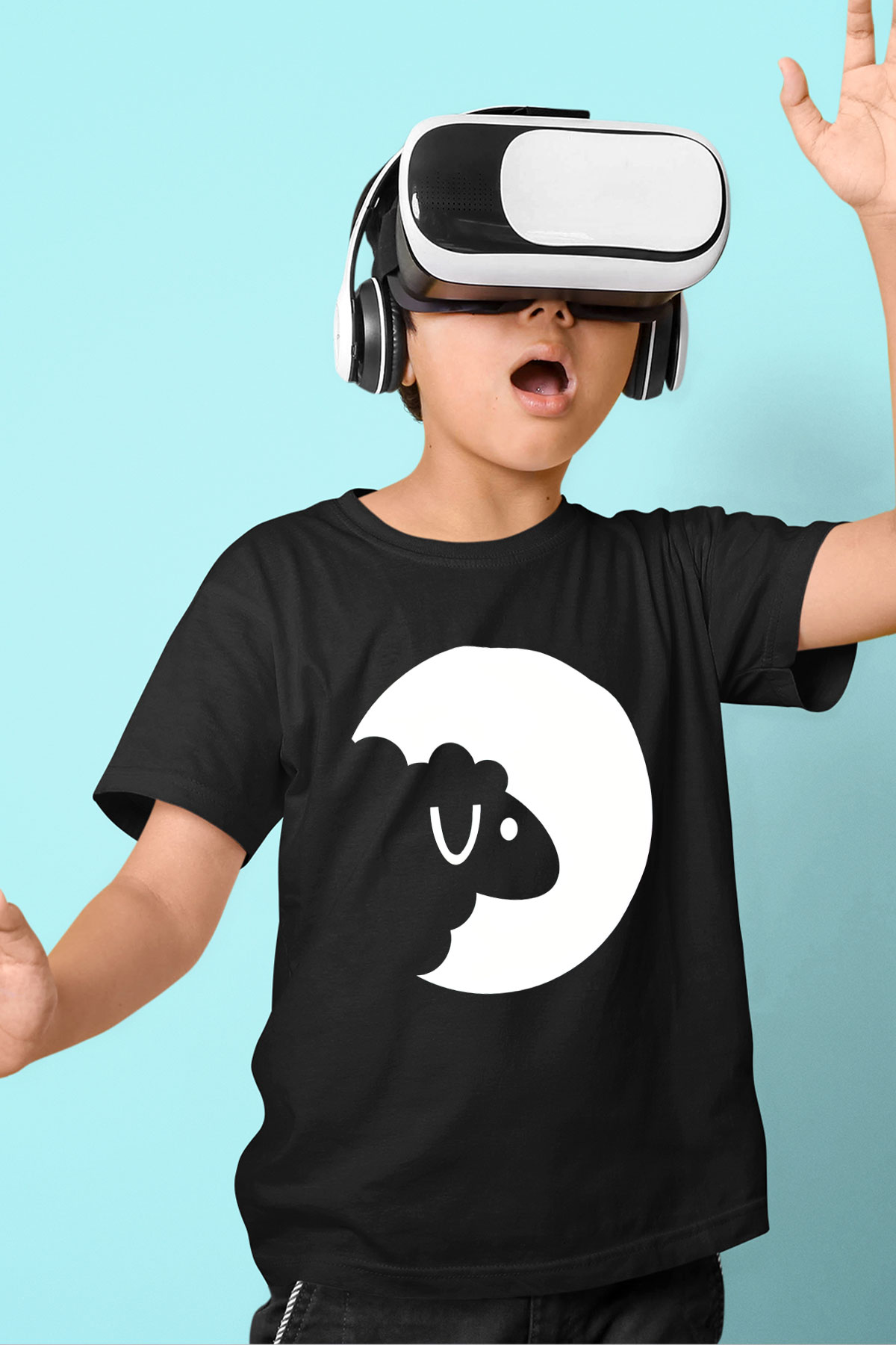 Kurban Bayramı Baskılı Unisex Siyah Çocuk Tişört - Tshirt