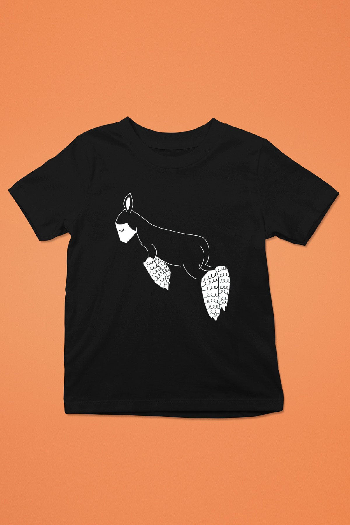 Kurban Bayramı Baskılı Unisex Siyah Çocuk Tişört - Tshirt