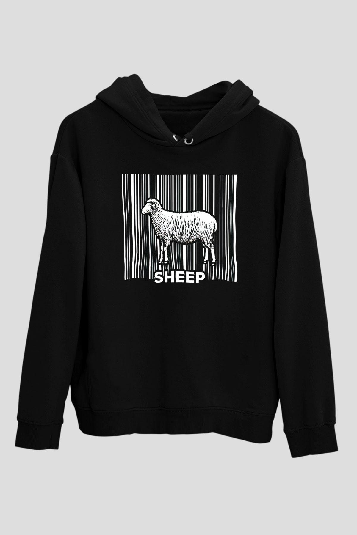Kurban Bayramı Baskılı Unisex Siyah Hoodie