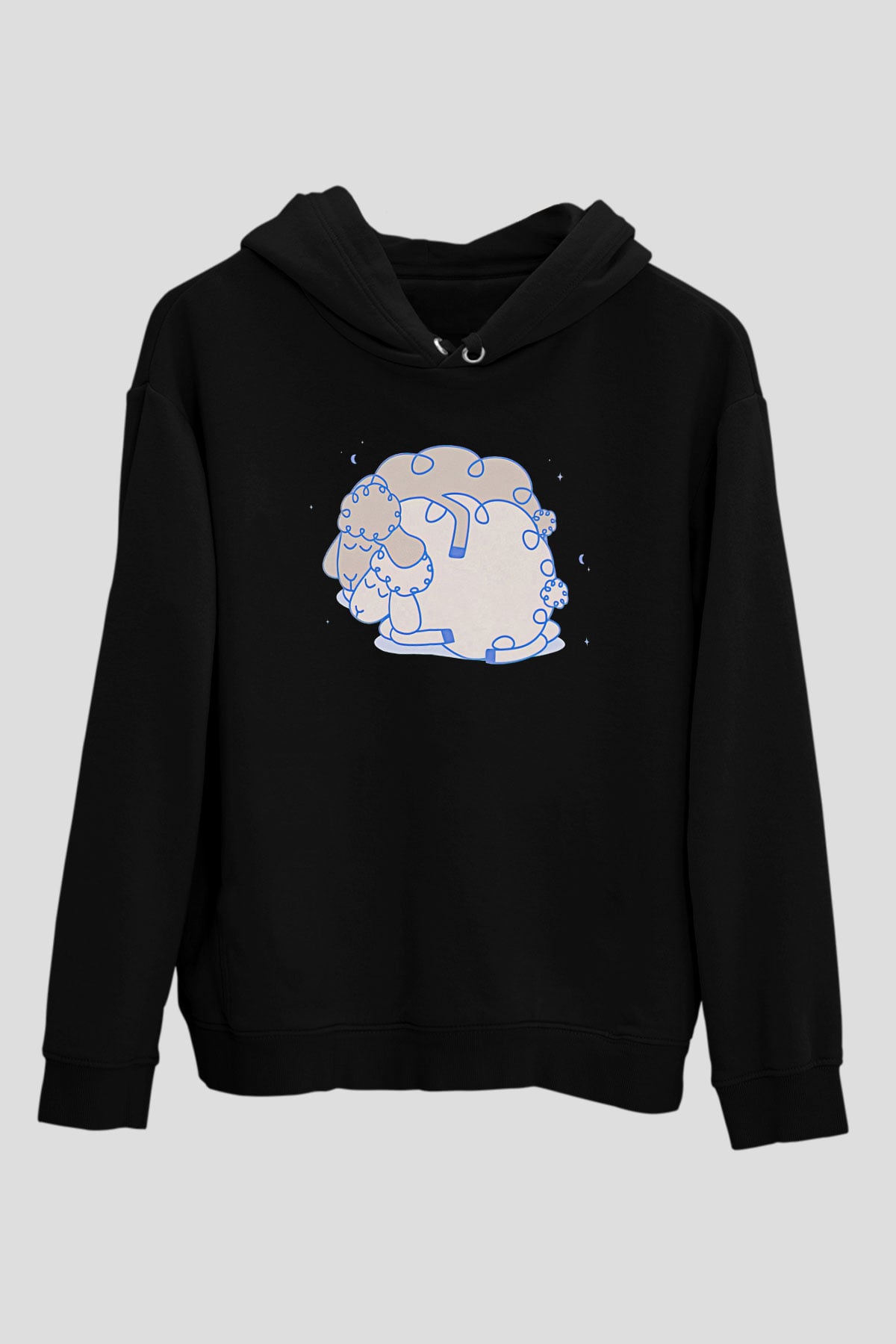 Kurban Bayramı Baskılı Unisex Siyah Hoodie