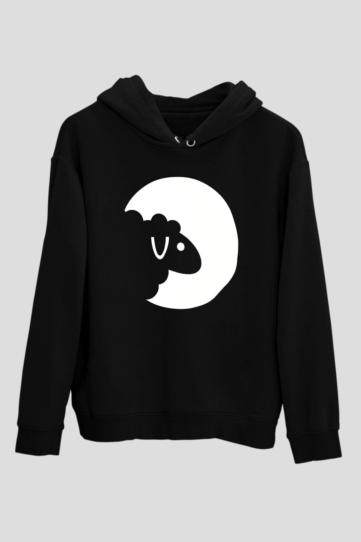 Kurban Bayramı Baskılı Unisex Siyah Hoodie