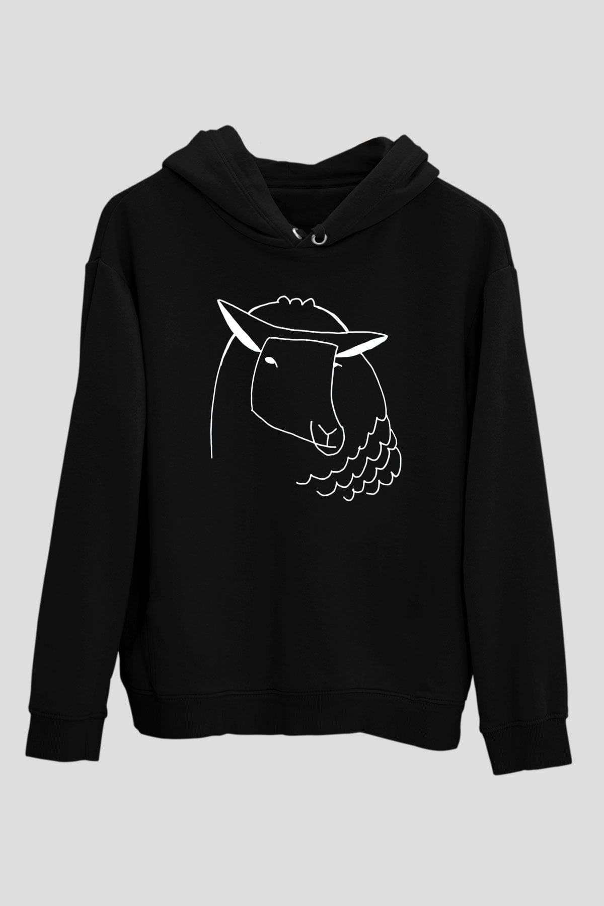 Kurban Bayramı Baskılı Unisex Siyah Hoodie
