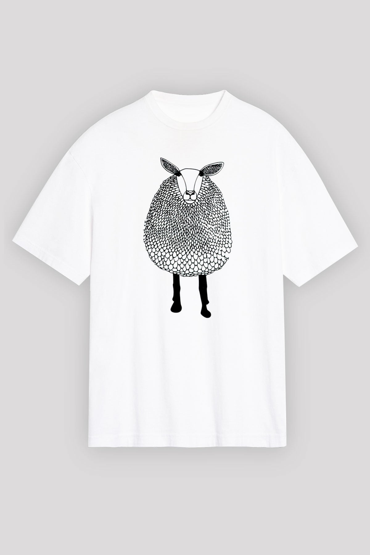 Kurban Bayramı Baskılı Unisex Siyah Oversize Tişört - Tshirt