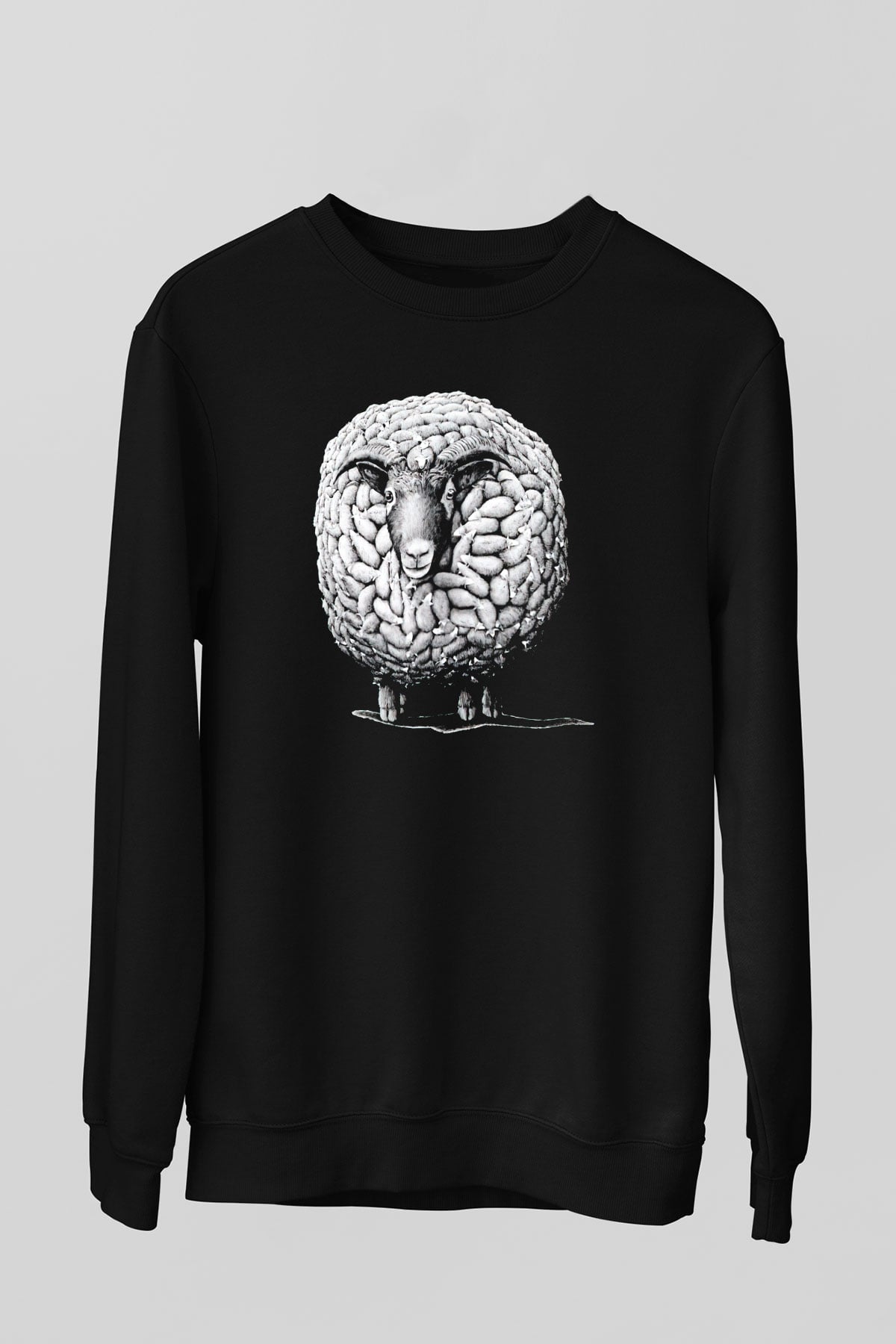 Kurban Bayramı Baskılı Unisex Siyah Sweatshirt