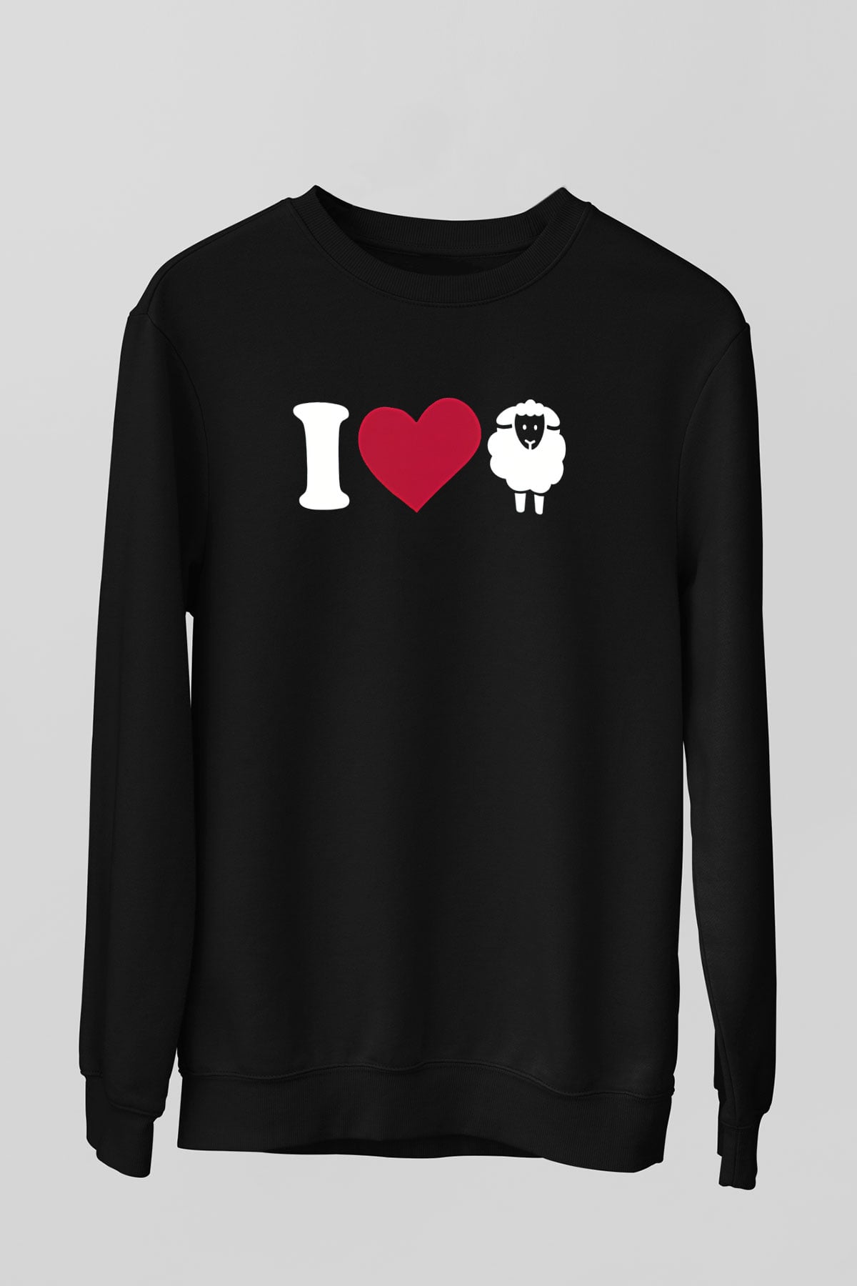 Kurban Bayramı Baskılı Unisex Siyah Sweatshirt