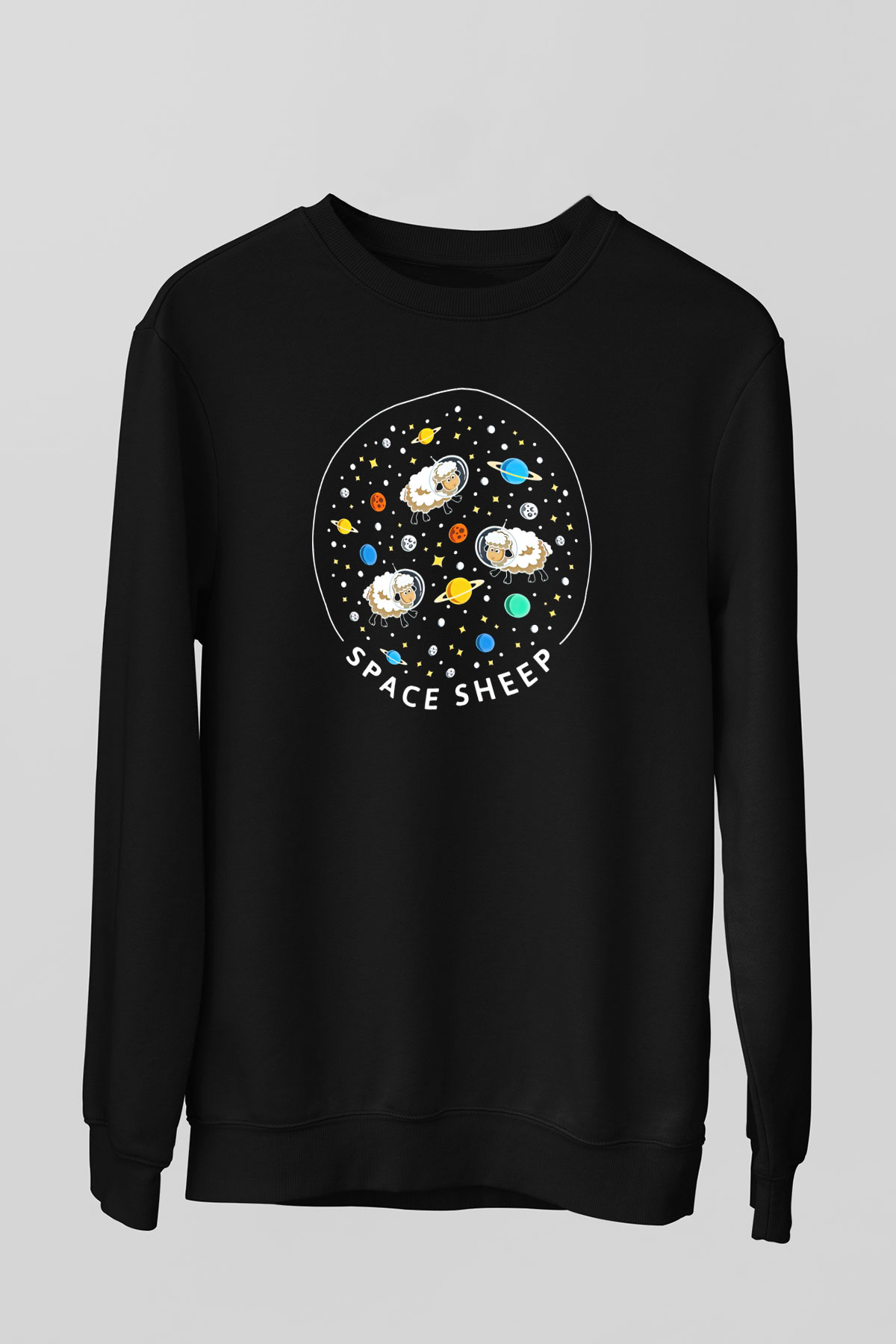 Kurban Bayramı Baskılı Unisex Siyah Sweatshirt